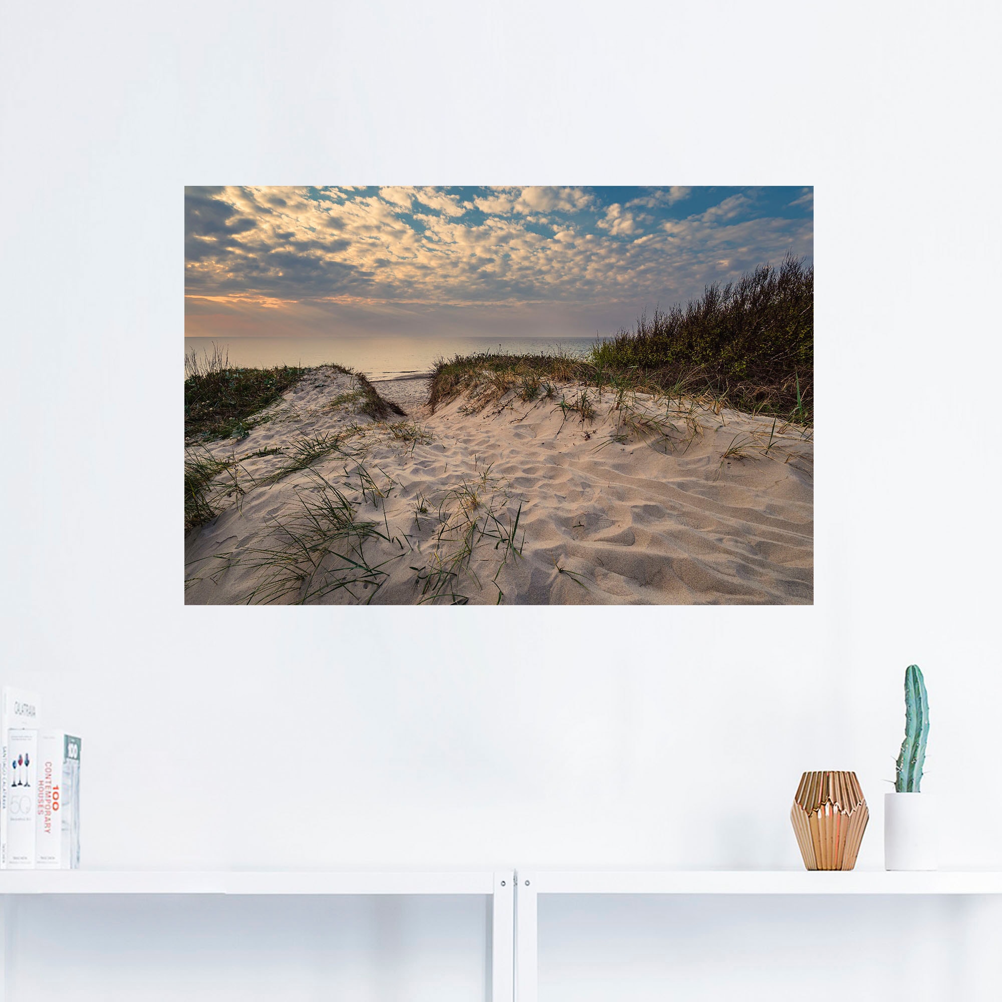 Artland Wandbild "Strand an Küste der Ostsee Graal Müritz", Küstenbilder, ( günstig online kaufen