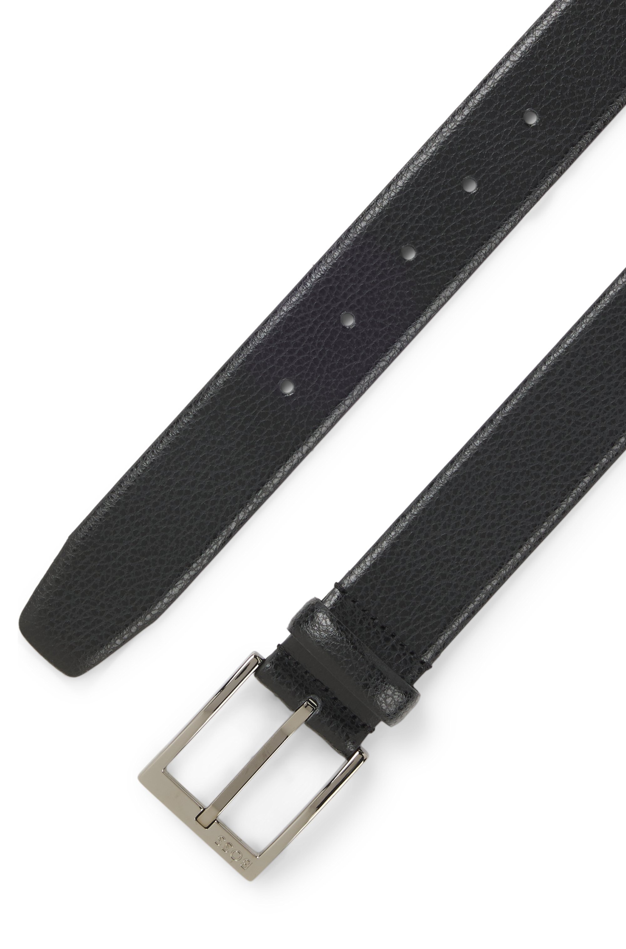 BOSS Ledergürtel "Elloy Sz35", aus fein genarbtem italienischen Leder günstig online kaufen