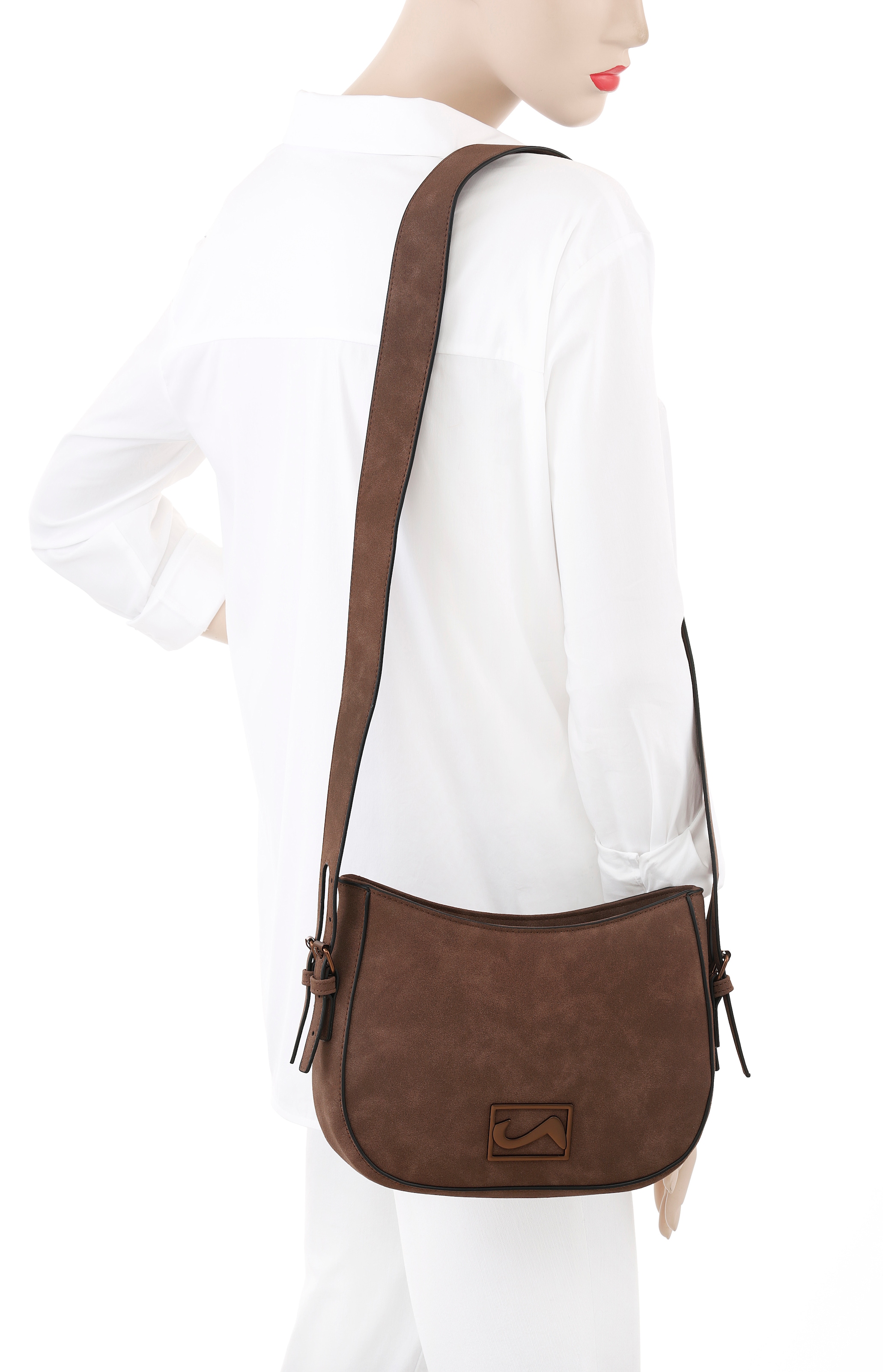 Ara Umhängetasche, Saddle-Bag, Schultertasche mit Reißverschluss