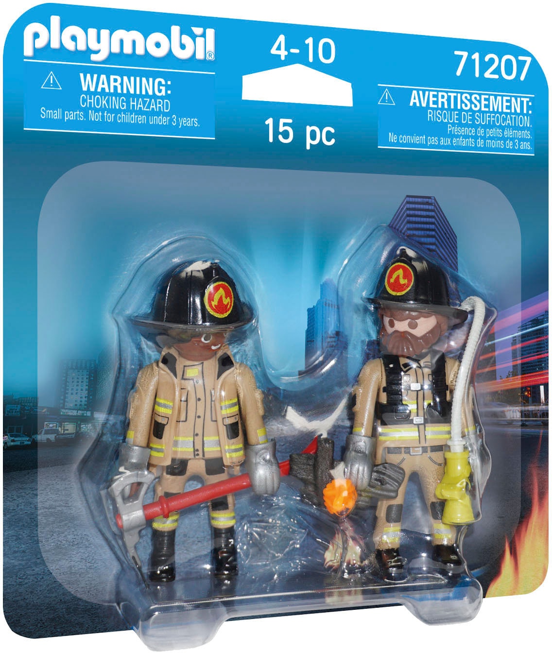 Playmobil® Konstruktions-Spielset »Feuerwehrmänner (71207), DuoPack«, (15 St.), Made in Europe
