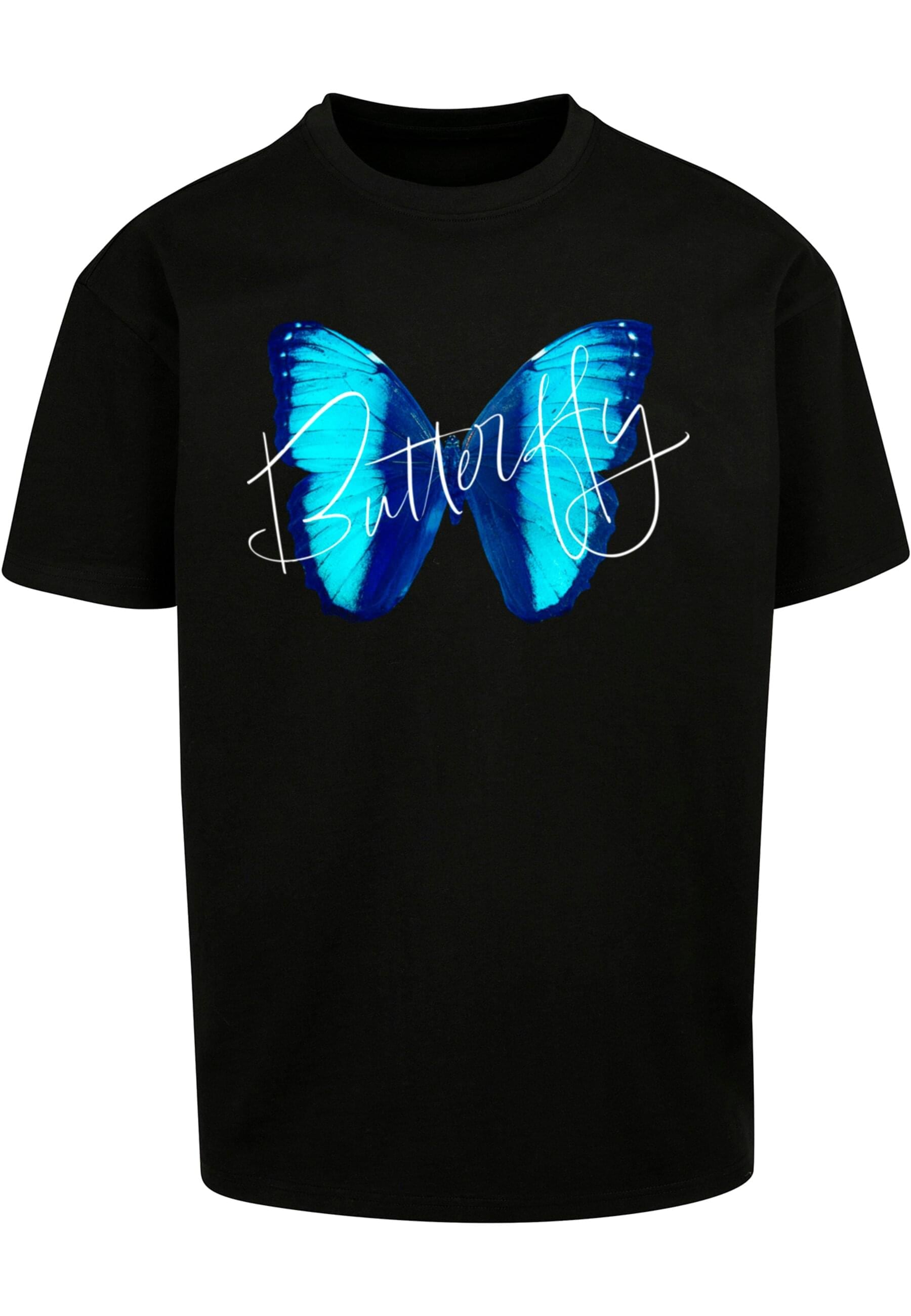 Merchcode T-Shirt "Merchcode Herren Butterfly Blue Heavy Oversized Tee" günstig online kaufen