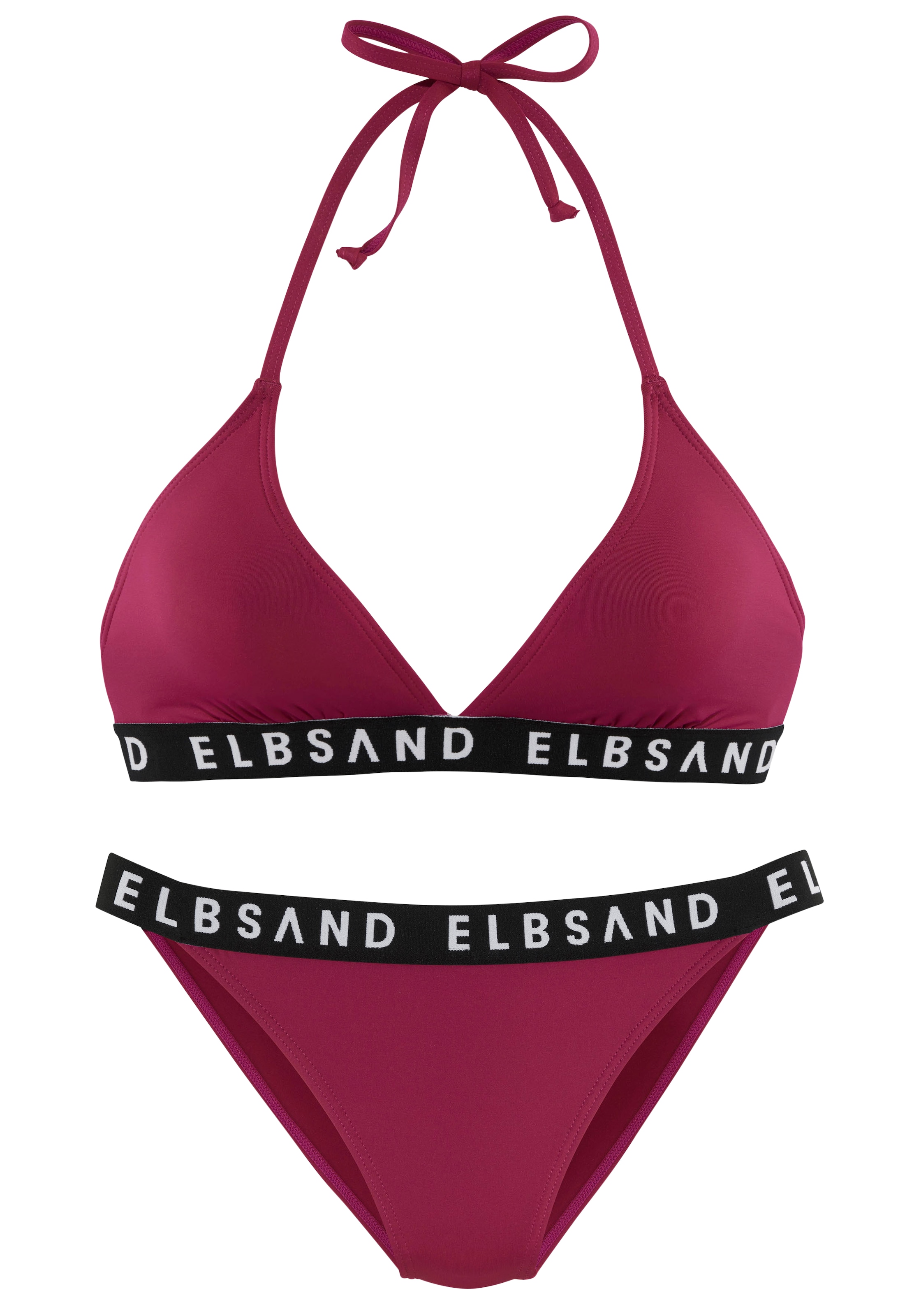 Elbsand Triangel-Bikini, mit Markenschriftzügen in Kontrastfarbe günstig online kaufen