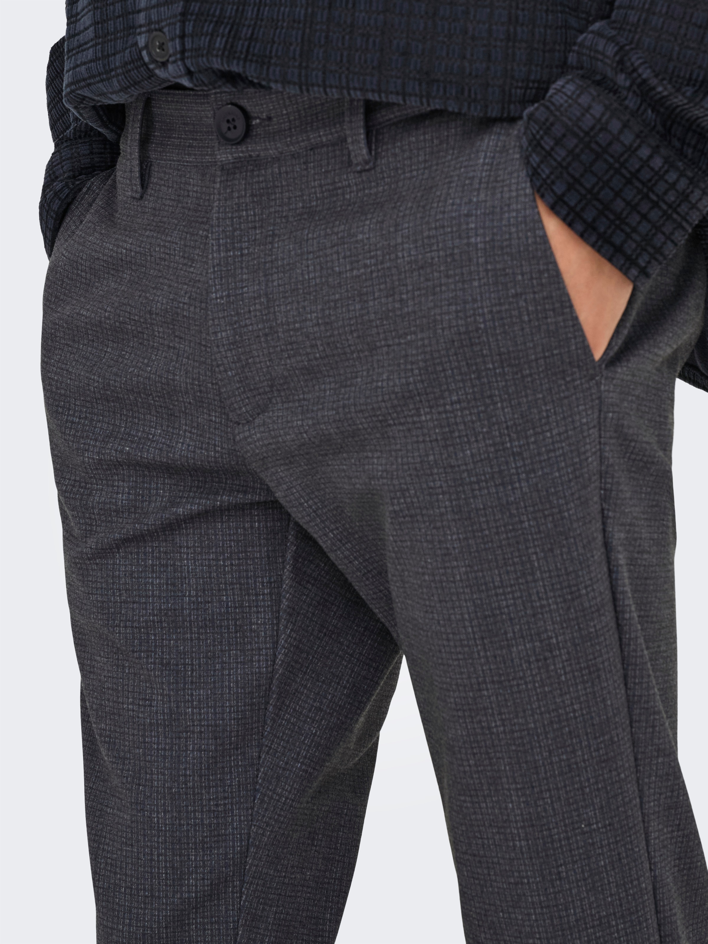 ONLY & SONS Chinos "ONSMARK SLIM CHECK 020960 PANT" günstig online kaufen
