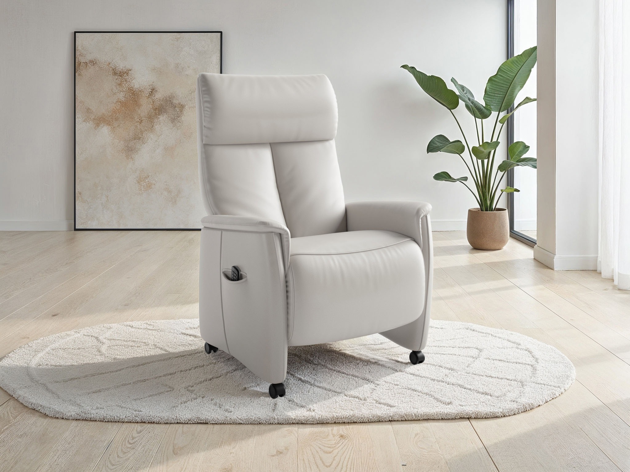 sit&more TV-Sessel "Cremona Comfort" wahlweise manuell oder elektrischer Funktion mit Akku
