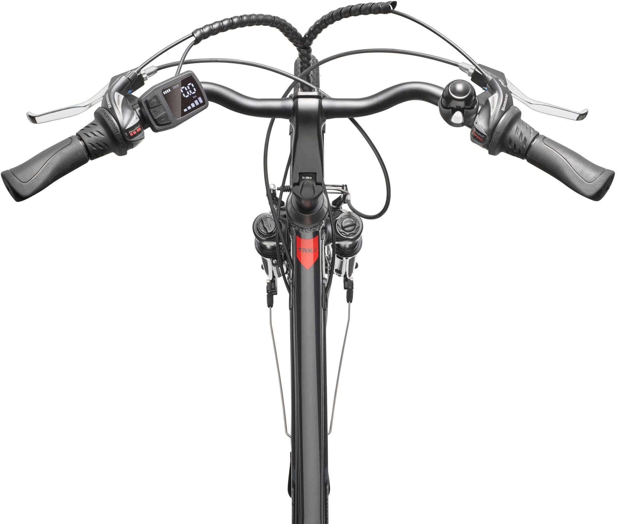 Telefunken E-Bike »E-Trekking Expedition XT485 Damen«, 21 Gang, Shimano, Acera, Heckmotor 250 W, Pedelec, Elektrofahrrad, Trekkingrad, Damen, innerhalb StVZO, 28 Zoll