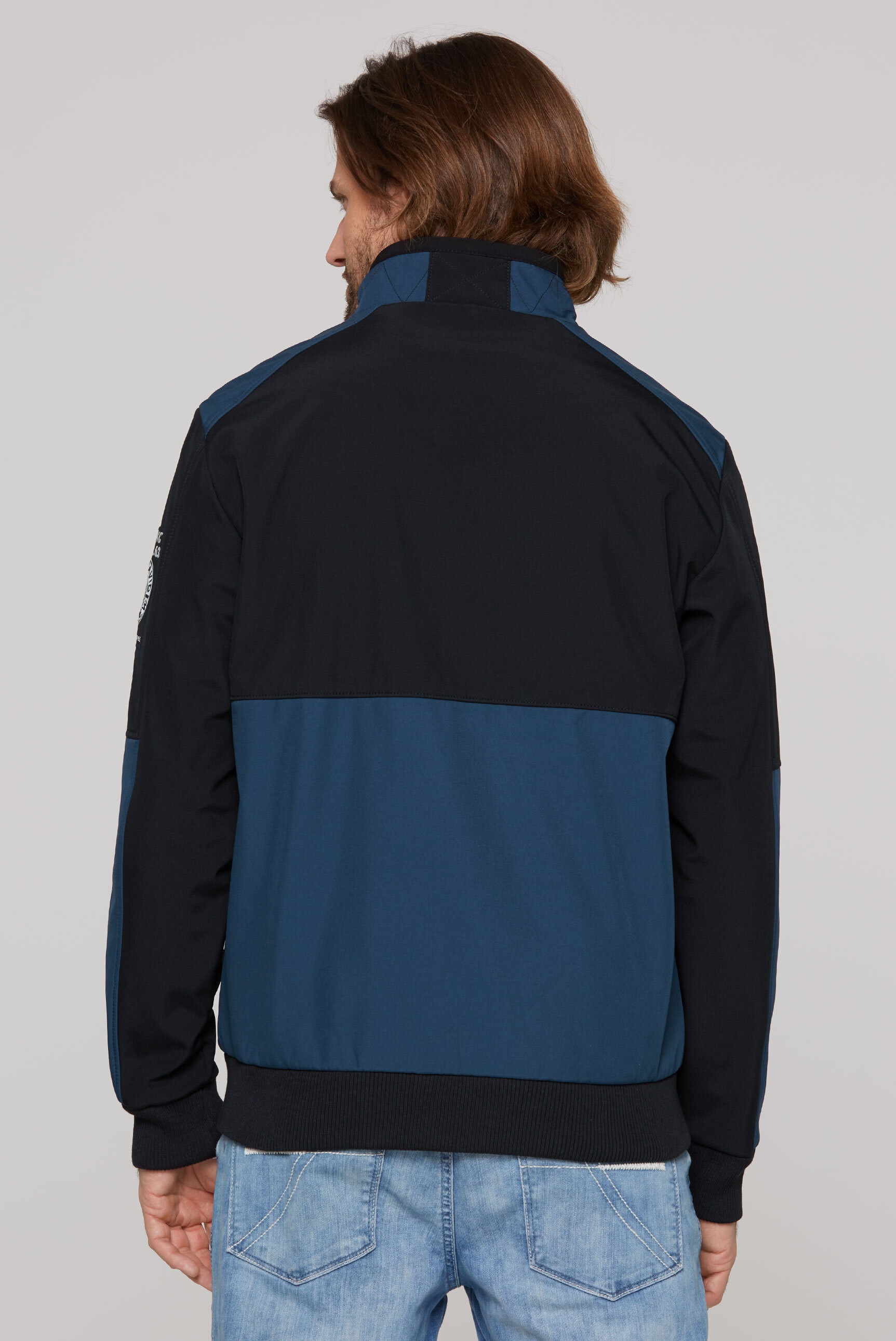 CAMP DAVID Softshelljacke ohne Kapuze mit Stehkragen