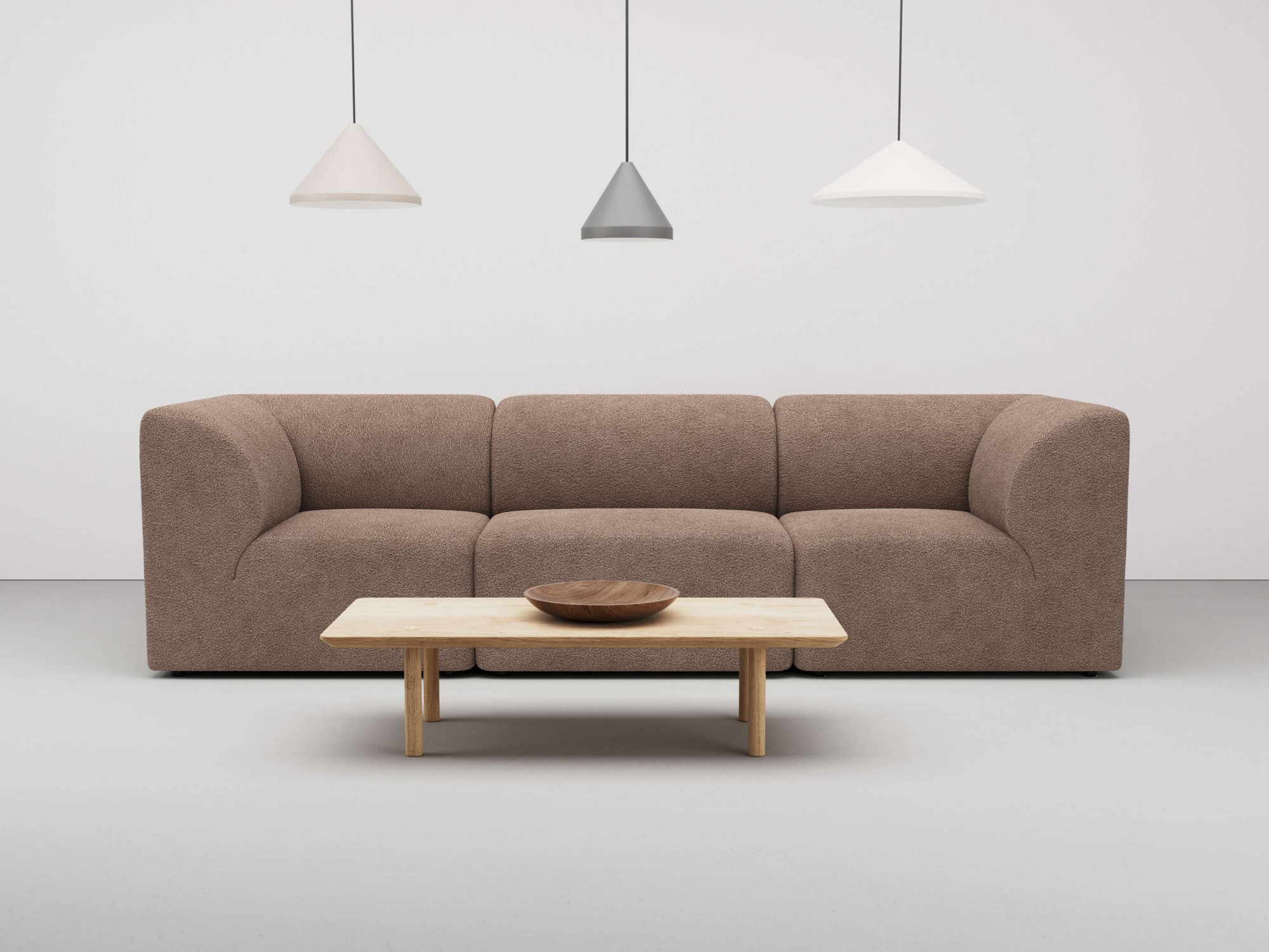 3-Sitzer »Floria«, modulares Sofa, in trendigen Farben, mit Komfortschaum-Polsterung