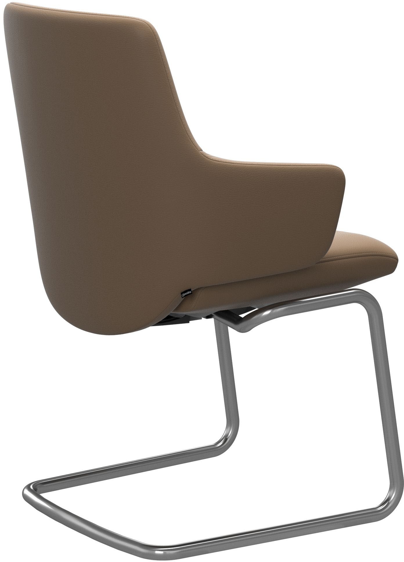 Stressless® Polsterstuhl »Laurel«, Leder PALOMA, Low Back mit Armlehne, Größe L, mit Beinen aus Stahl in Chrom matt
