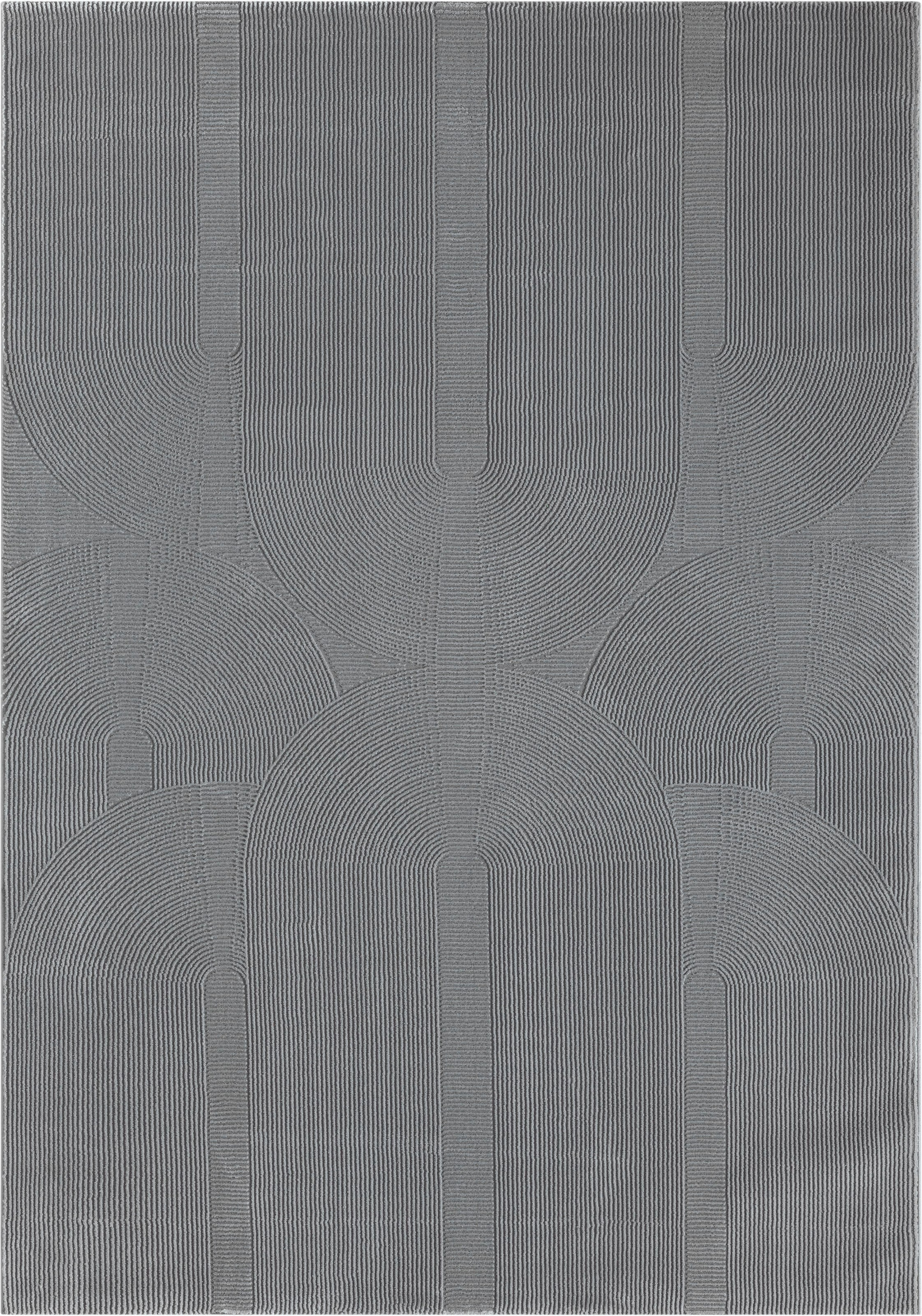merinos Teppich »Sign 1904«, Polyester, kaufen 100% Wohnzimmer Geometrisch, BAUR rechteckig, | Hoch recyceltem Tief Struktur