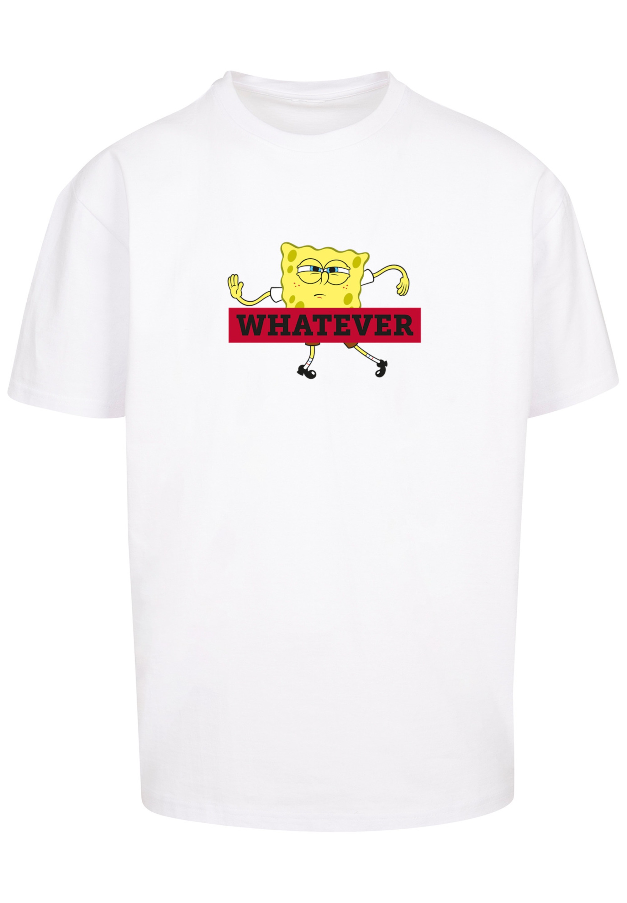 F4NT4STIC T-Shirt »Spongebob Schwammkopf WHATEVER«, Print