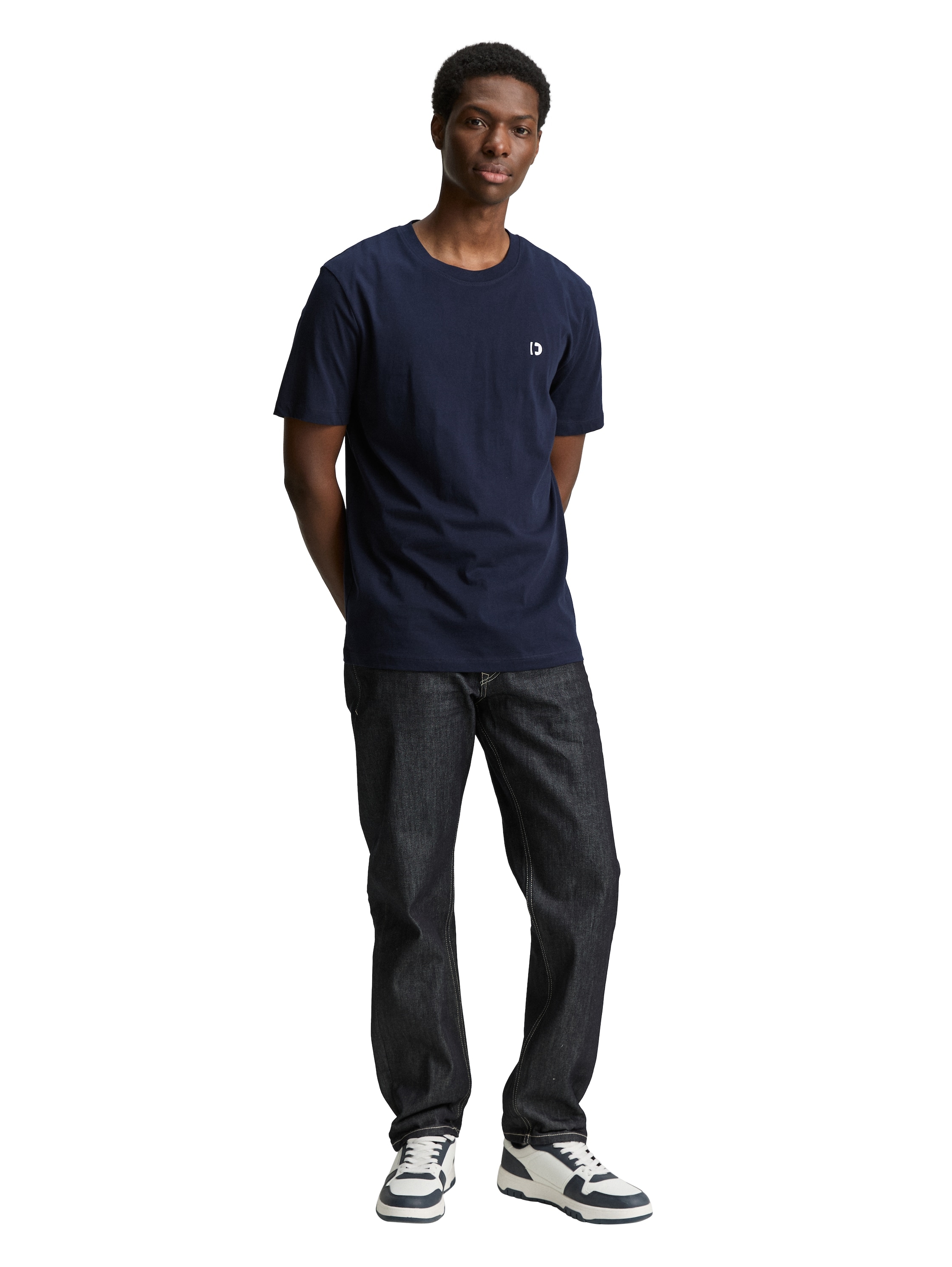 TOM TAILOR Denim T-Shirt, (Packung, 3 tlg.), mit Logo Print