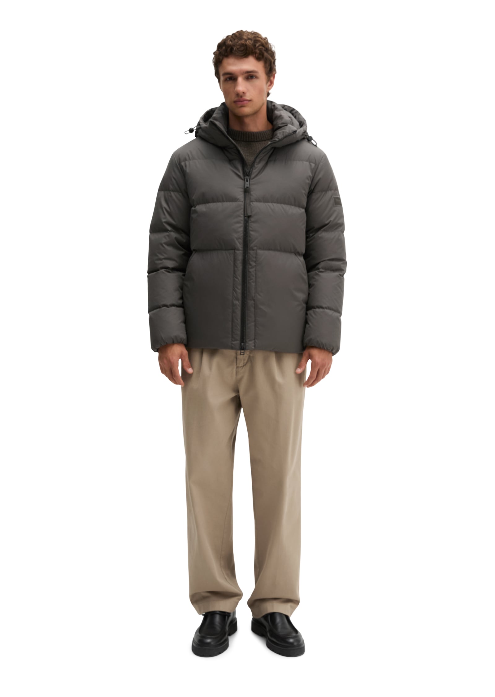 Marc O'Polo Daunenjacke mit weiten-verstellbarem Saum und abnehmbarer Lapuze