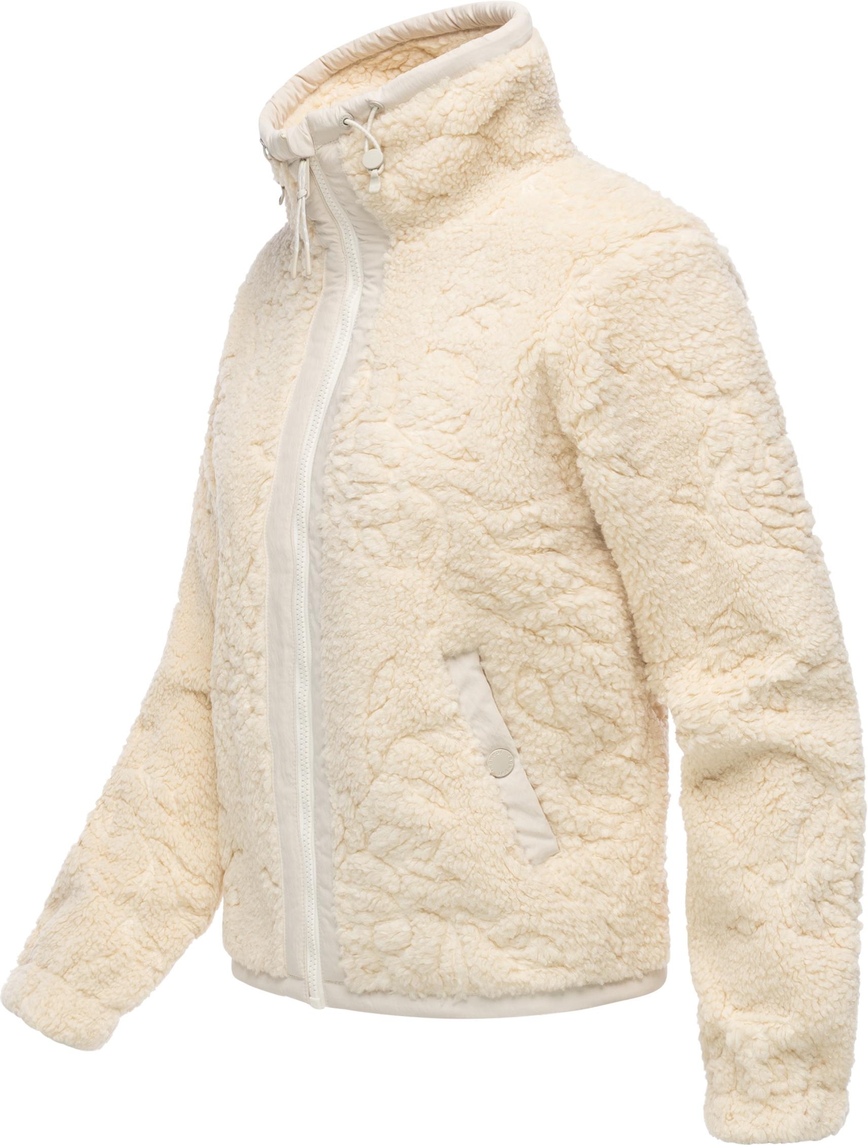 Ragwear Plüschjacke "Nordicka II" ohne Kapuze Sportliche Teddy-Fleecejacke günstig online kaufen