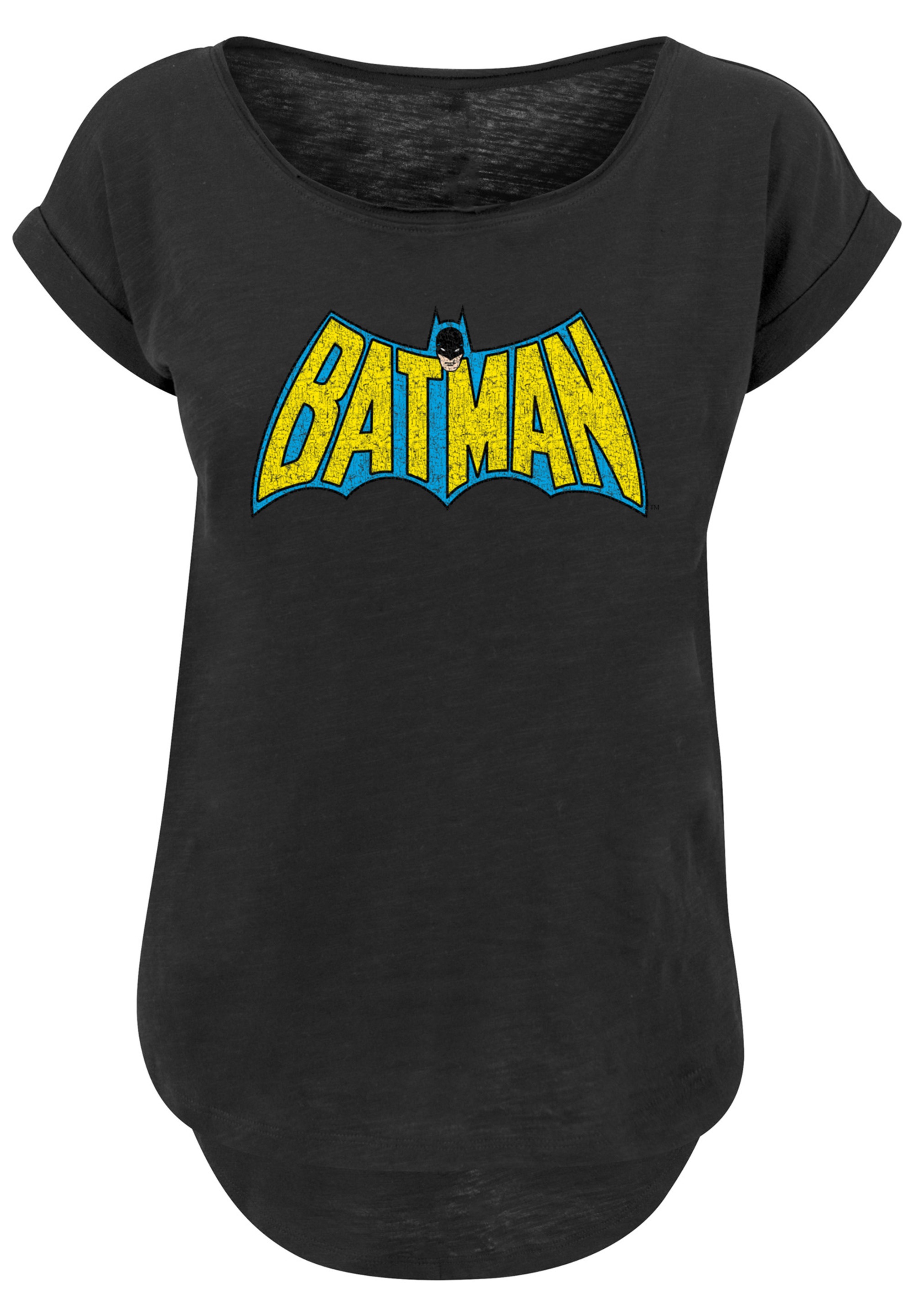 F4NT4STIC T-Shirt »DC Comics Superhelden Batman Crackle Logo«, Print