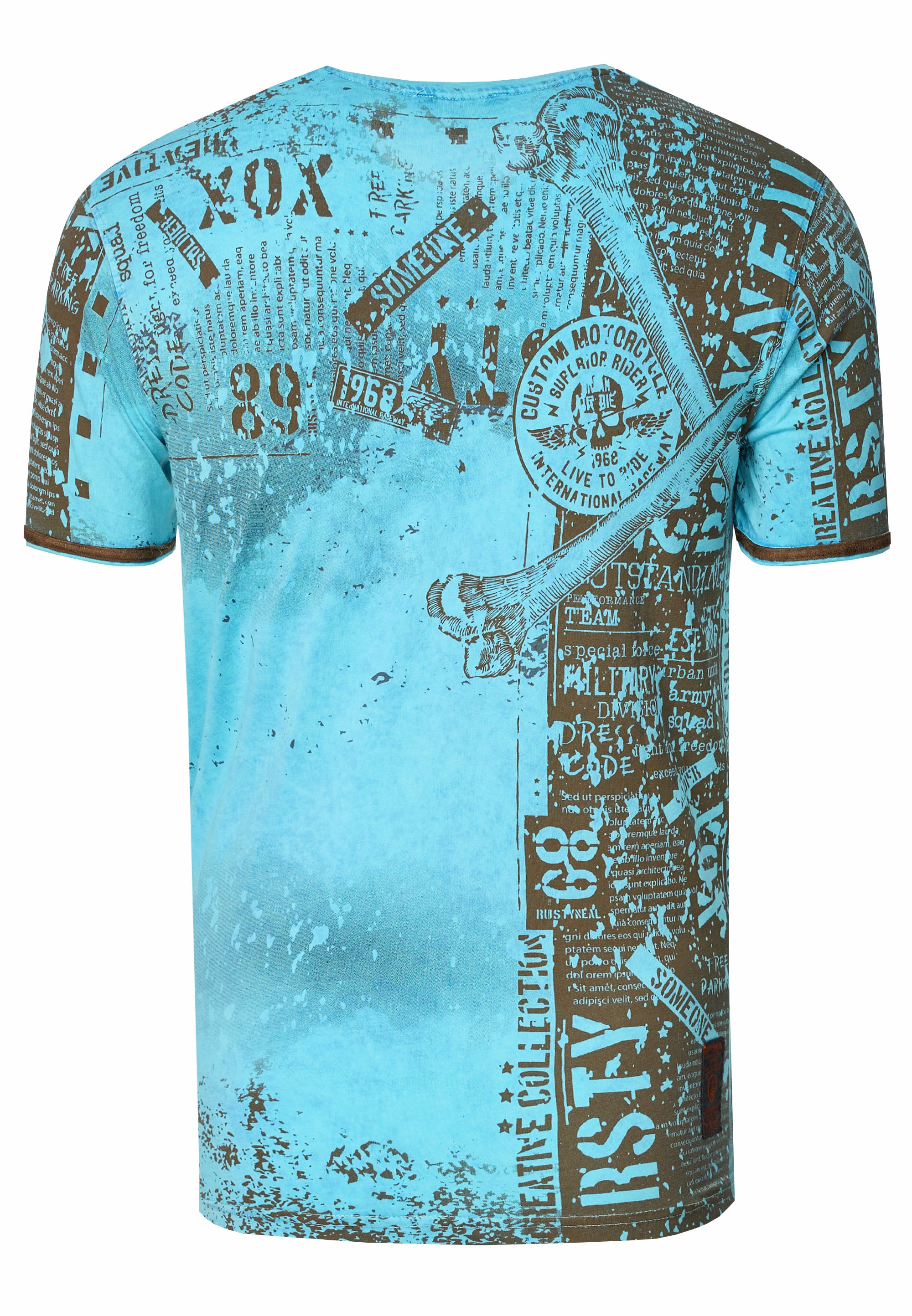 Rusty Neal T-Shirt »Rusty Neal T-Shirt«, mit coolem Allover-Print