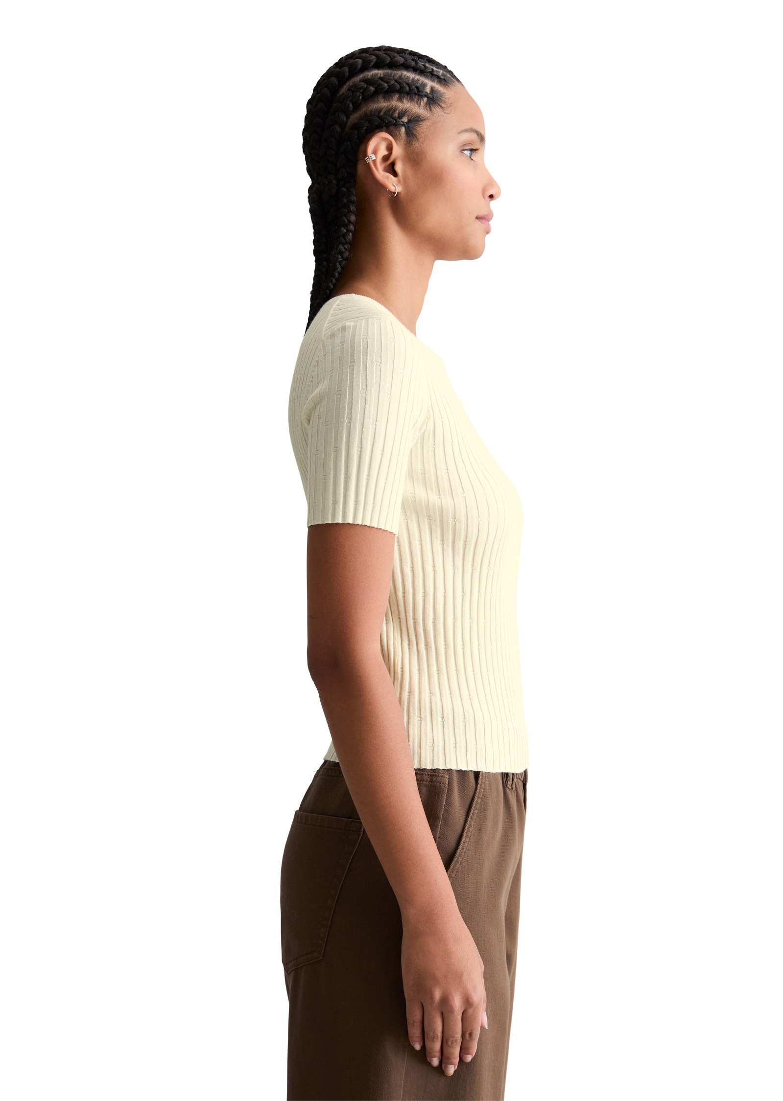 Marc O'Polo DENIM Kurzarmpullover »aus LENZING™ ECOVERO™«