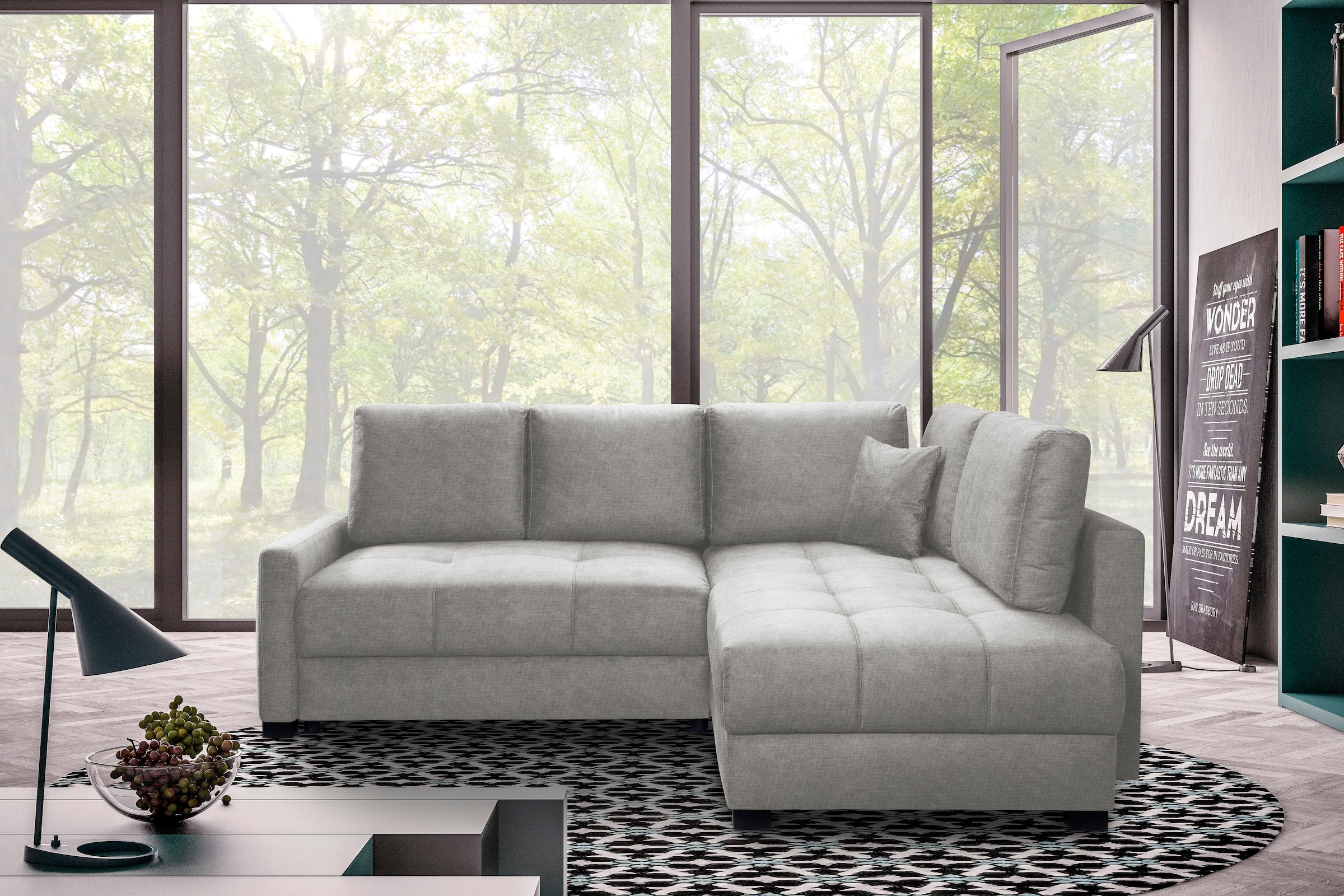 exxpo - sofa fashion Ecksofa "Chester, Boxspring Federkern-Polsterung, bequ günstig online kaufen