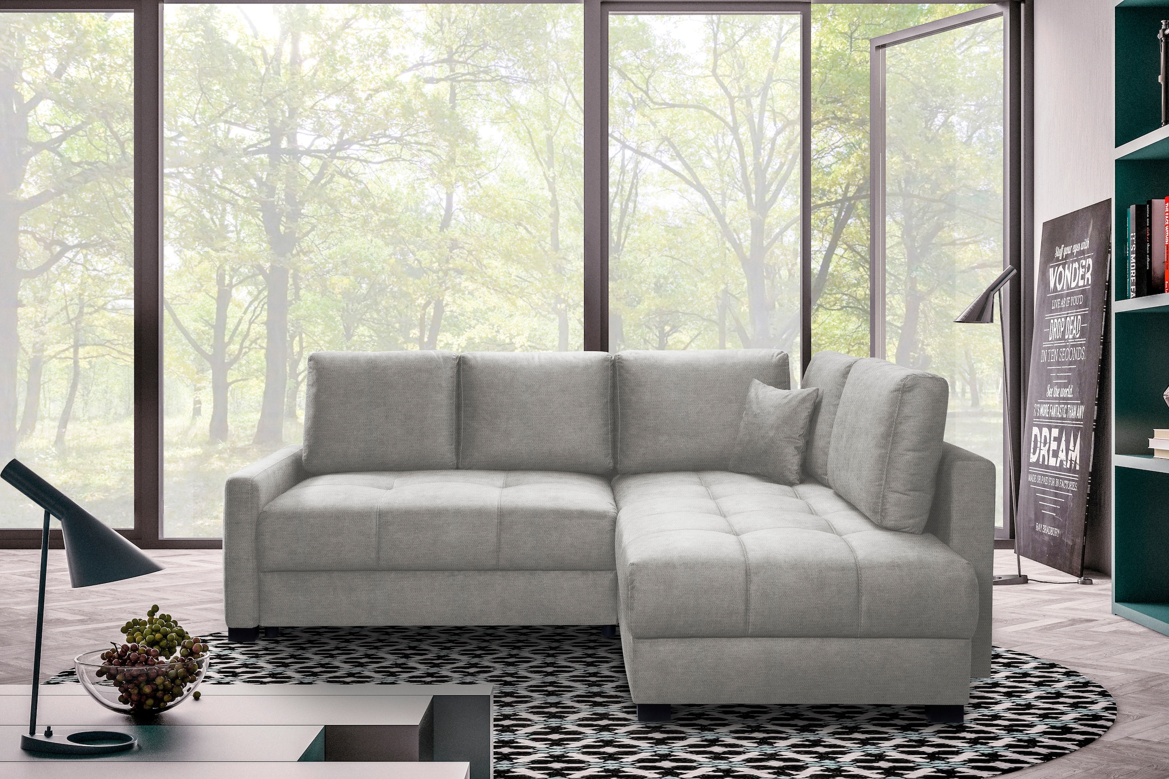 exxpo - sofa fashion Ecksofa "Chester, Boxspring Federkern-Polsterung für b günstig online kaufen