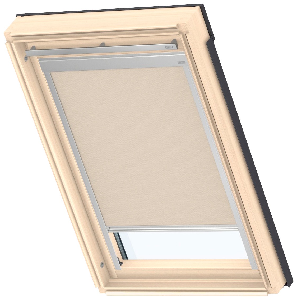 VELUX Verdunklungsrollo "DBL F06 4230", verdunkelnd, Verdunkelung, ohne Bohren, in Führungsschienen, alufarbene Führungs