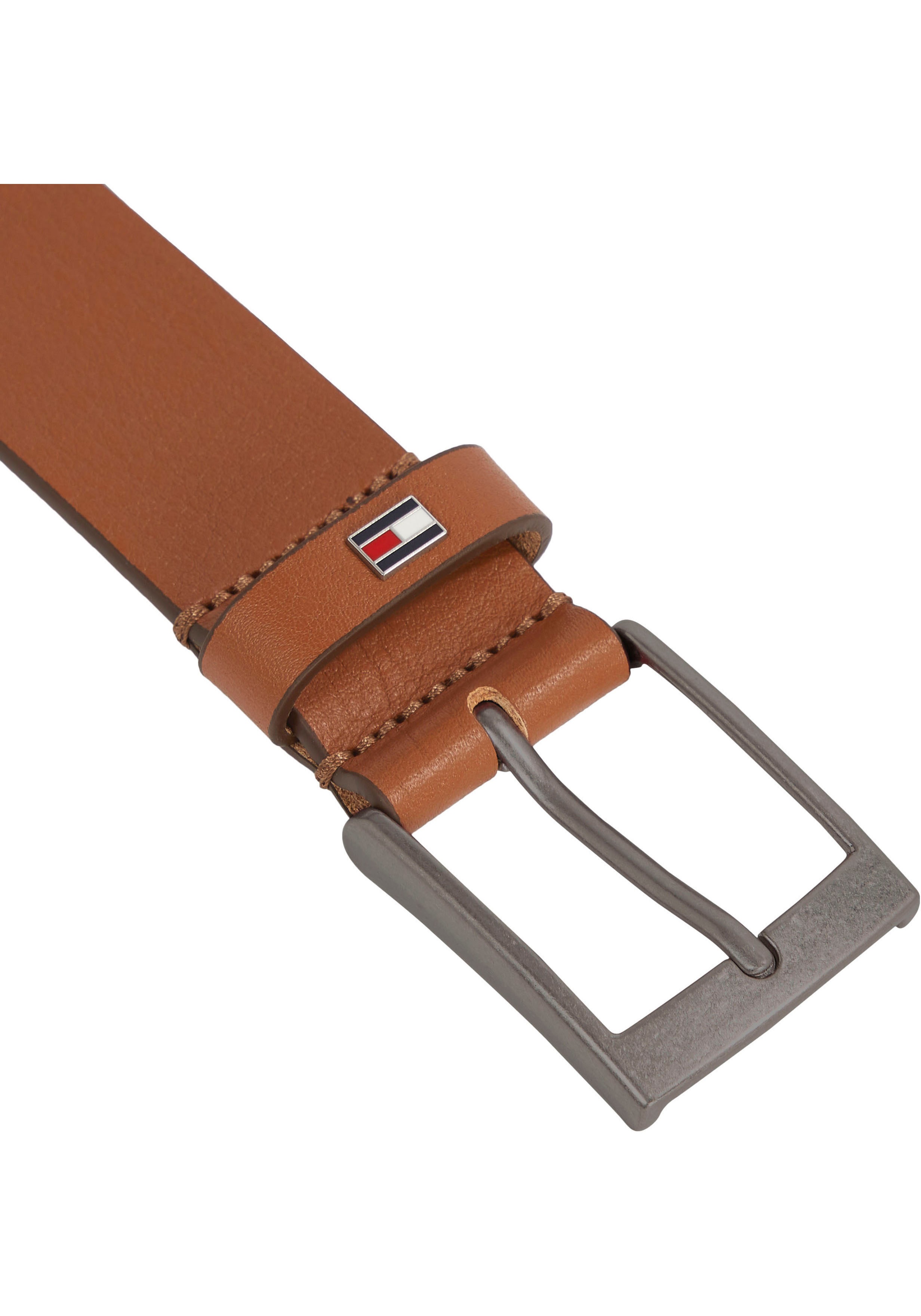 Thumbnail - Tommy Hilfiger Ledergürtel "Adan New Leather 3,5cm breit" mit Logoprägung