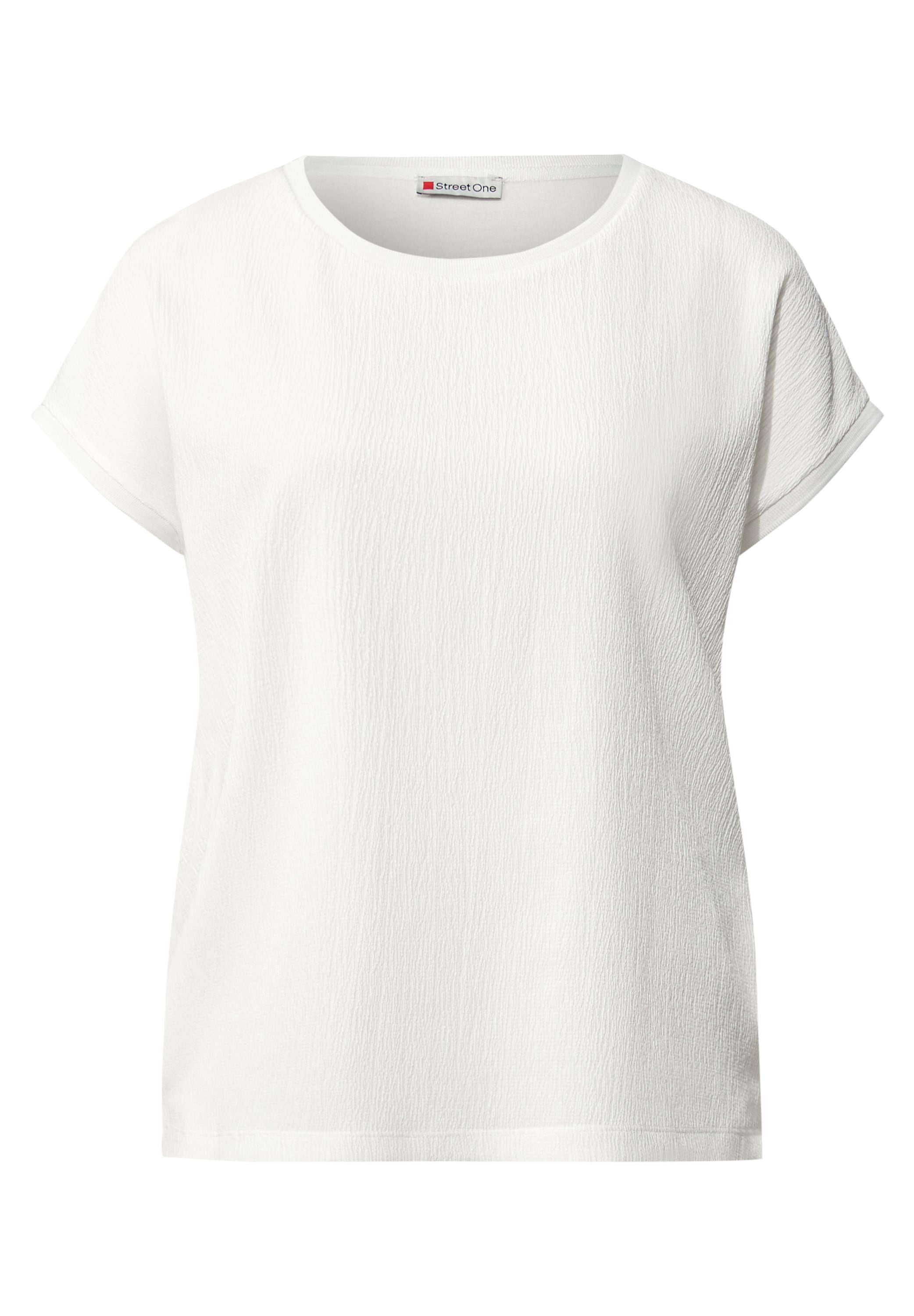 STREET ONE T-Shirt, aus elastischem Materialmix