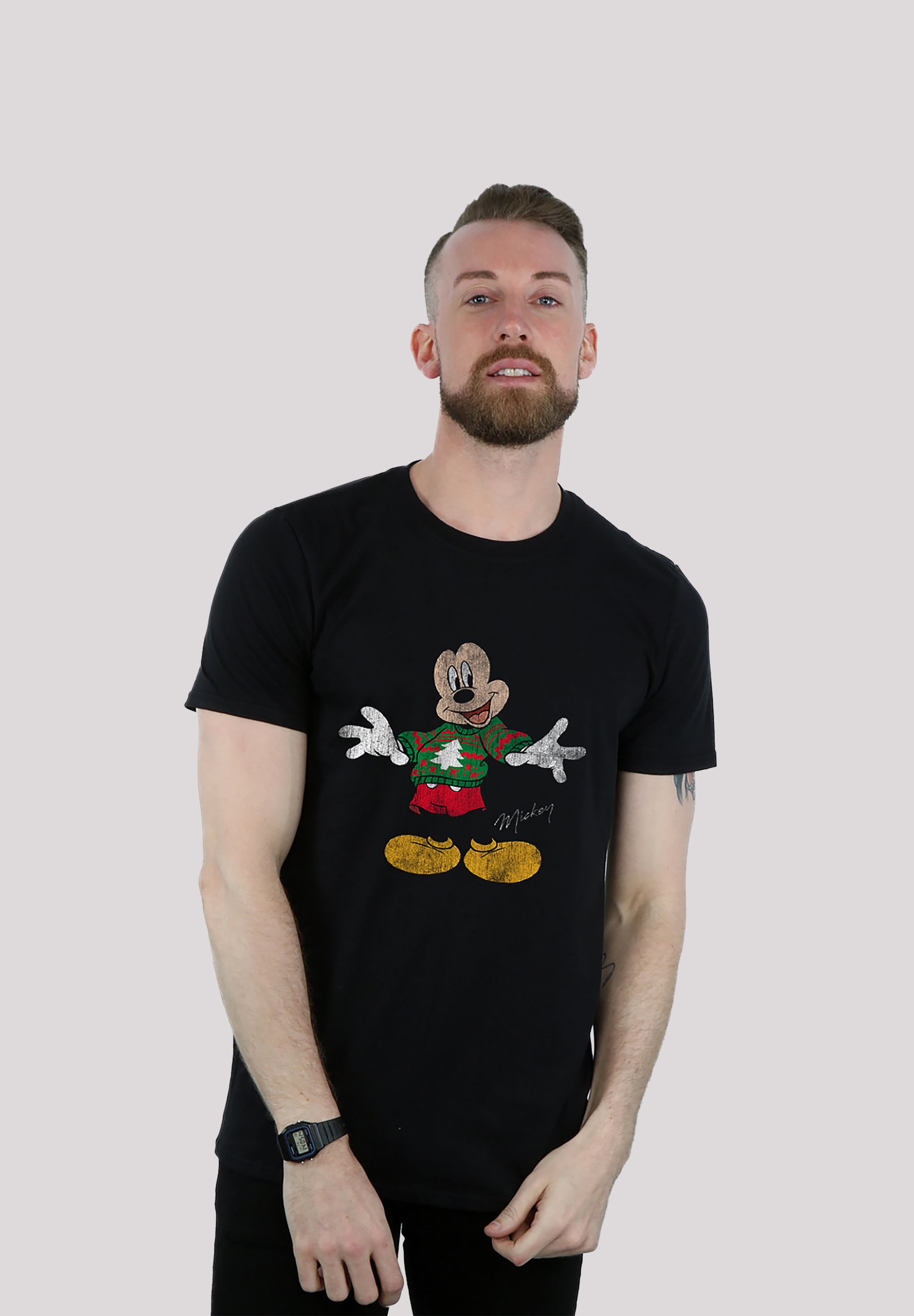 T-Shirt »Disney Micky Maus Weihnachten«, Herren,Premium Merch,Regular-Fit,Basic,Bedruckt