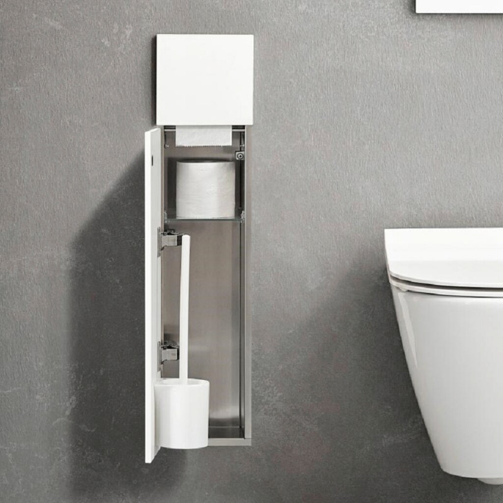 Wohnen Wohnaccessoires Emco Schrankmodule »Asis Pure WC-Modul Unterputz«, Anschlag links, alpin-weiss (730 mm) weiß Wohnen Wohnaccessoires Emco Schrankmodule »Asis Pure WC-Modul Unterputz«, Anschlag links, alpin-weiss (730 mm) weiß