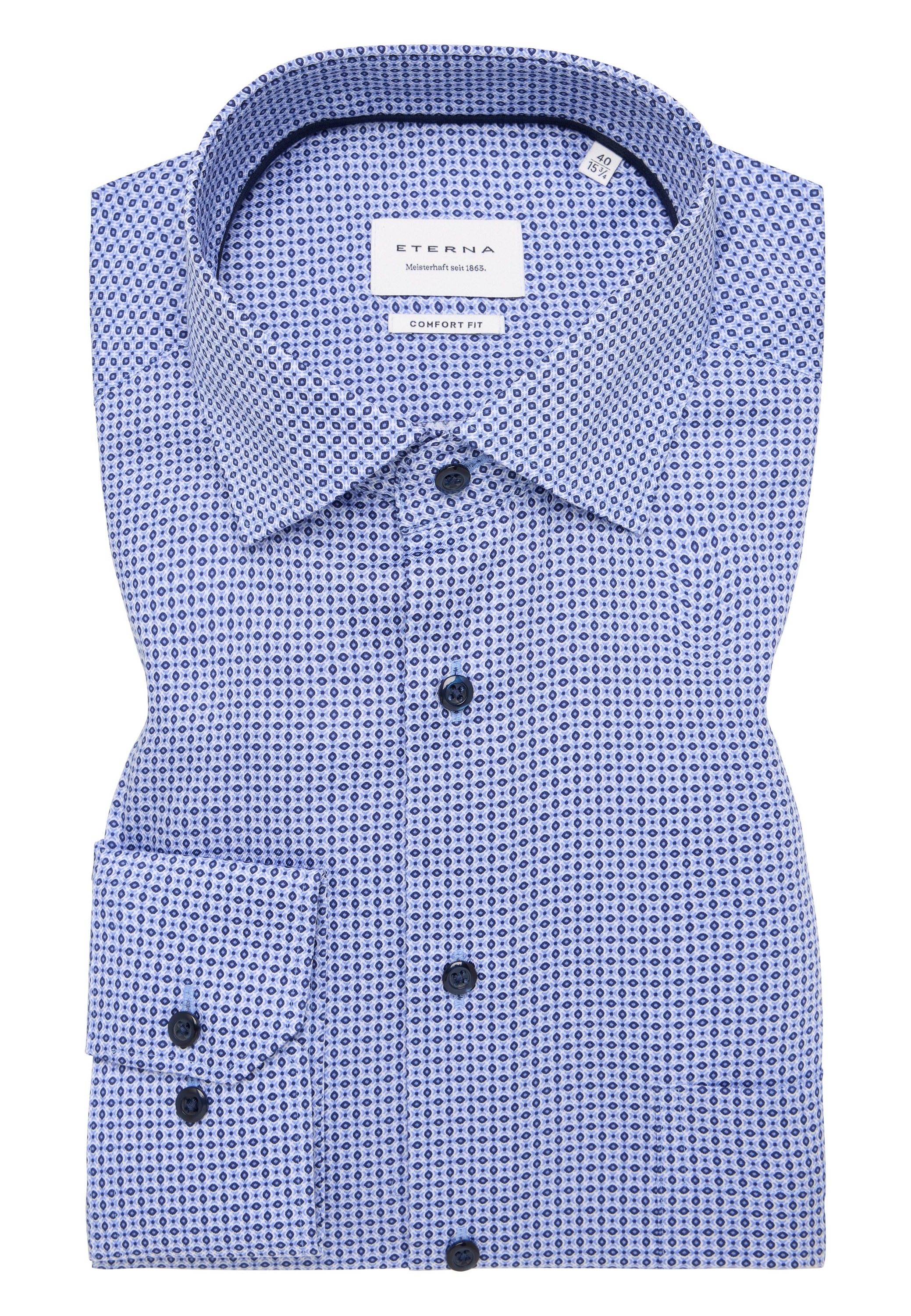 Eterna Langarmhemd »COMFORT FIT«, NON IRON (bügelfrei)