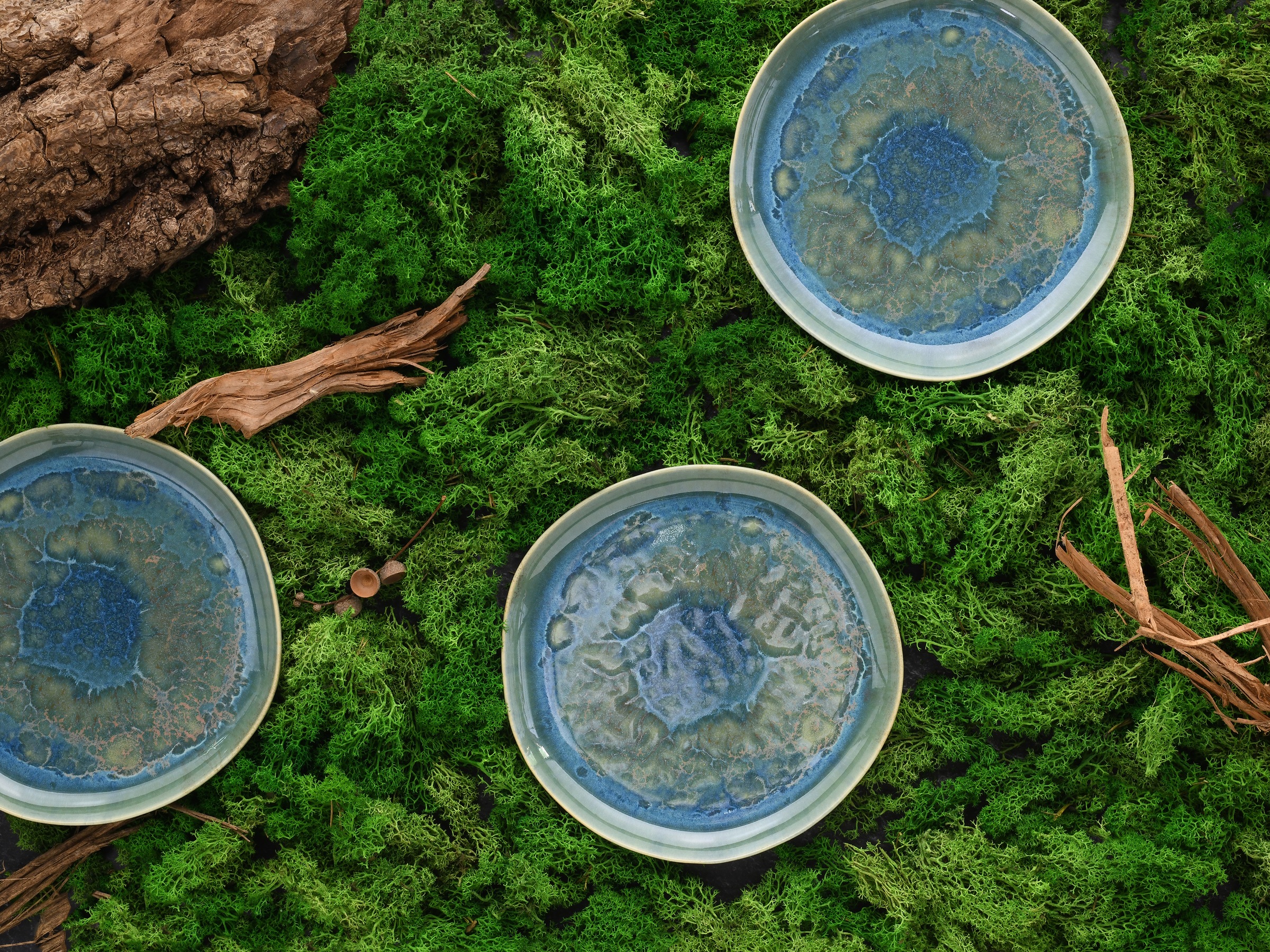 CreaTable Dessertteller »Yuki« reaktiver Digitaldruck, jedes Stück ein Unikat