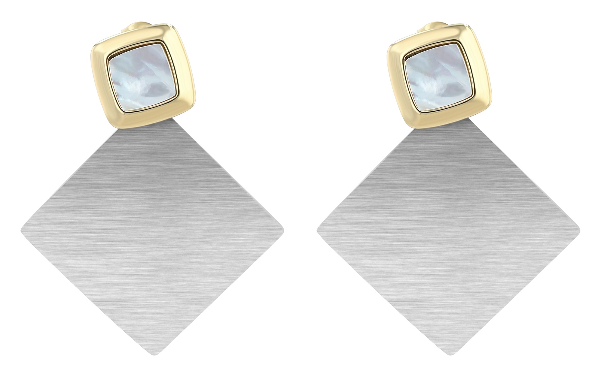 Adelia´s Paar Ohrhänger »Damen Ohrringe – Ohrstecker aus Edelstahl mit Perlmutt« Zum Verschenken an Menschen, die Ihnen am Herzen liegen