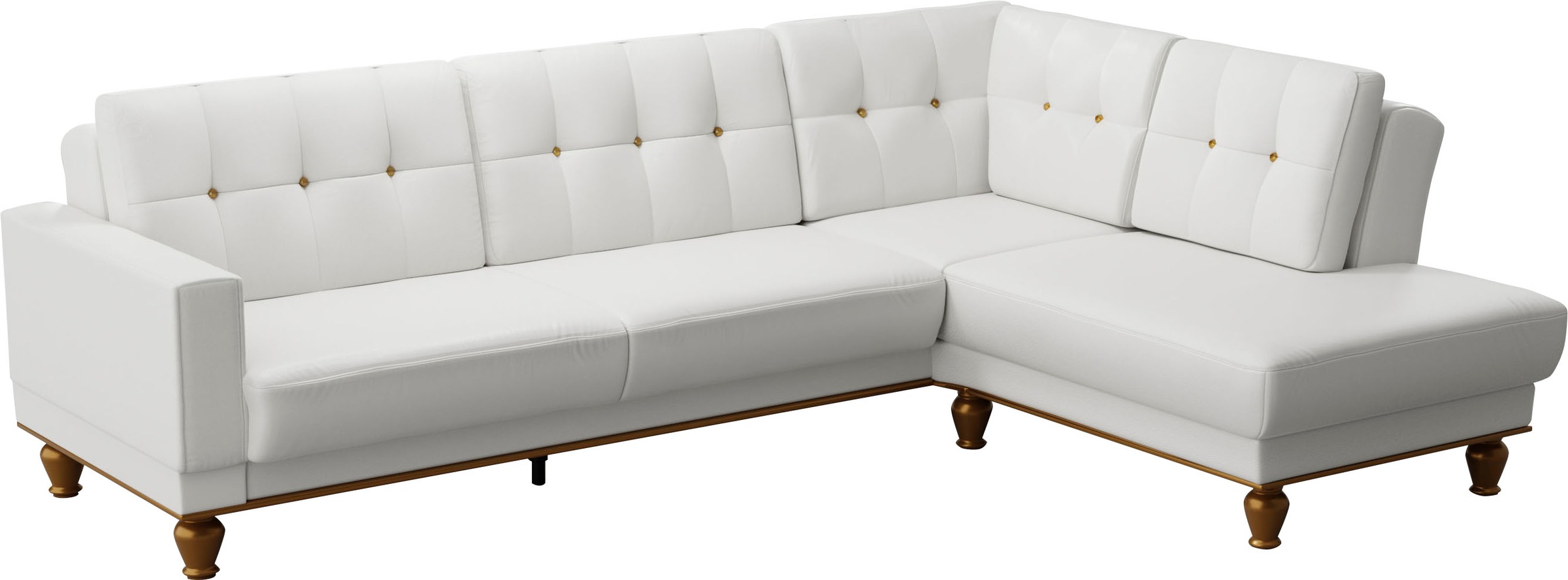 sit&more Ecksofa »Orient 5 L-Form«, mit Strass-Stein, wahlweise mit Bettfunktion und Bettkasten