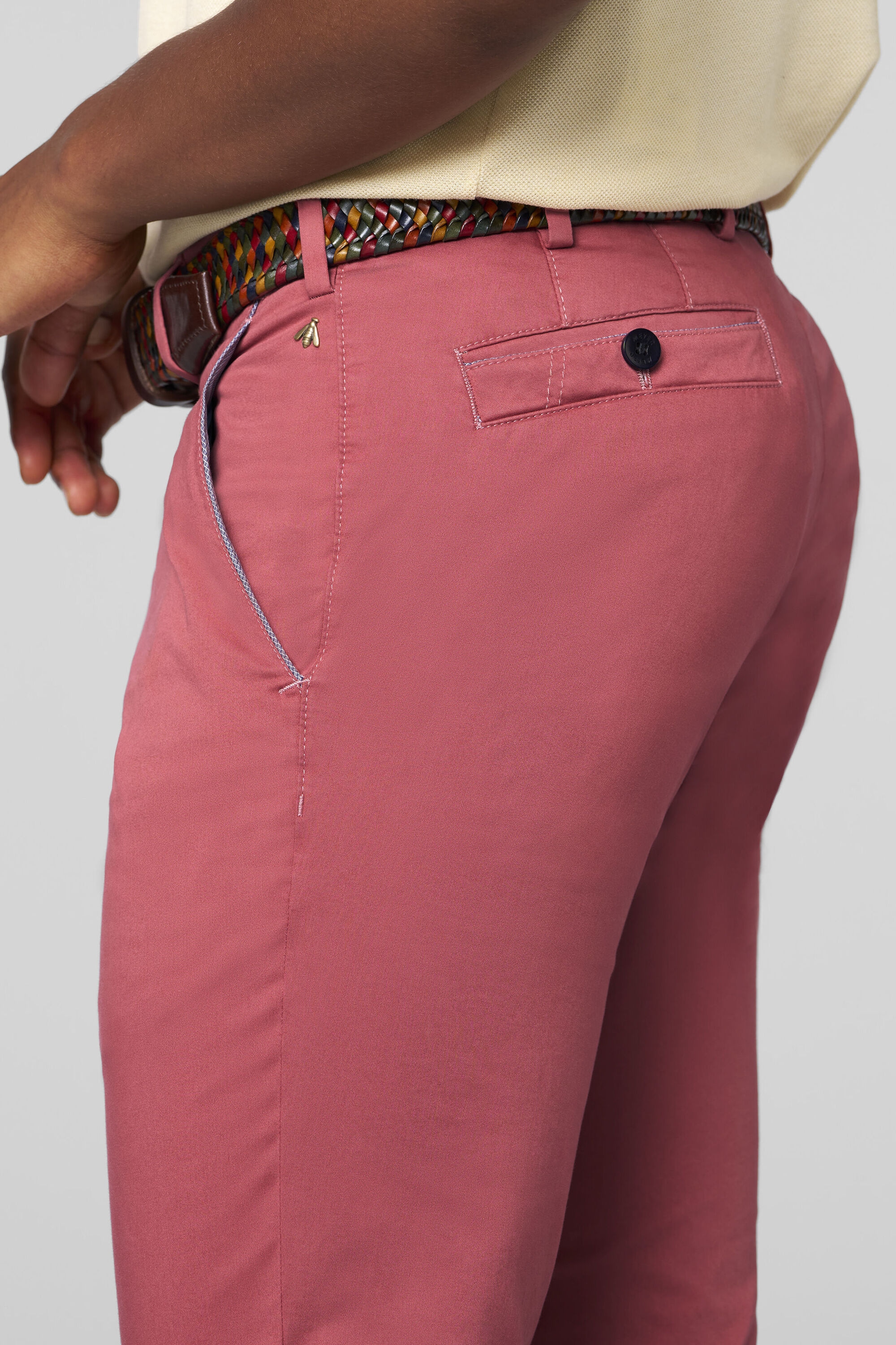 MEYER Chinos »NEW YORK Art.1-8130«  mit buntgewebtem Innenfutter