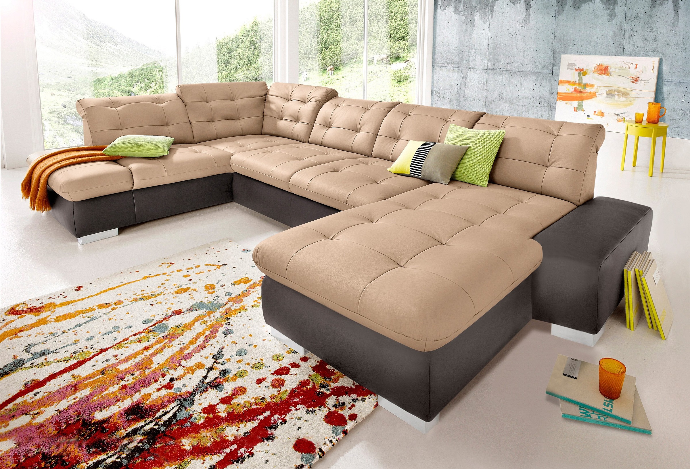 sit&more Wohnlandschaft »Palomino U-Form«, wahlweise in XL oder XXL