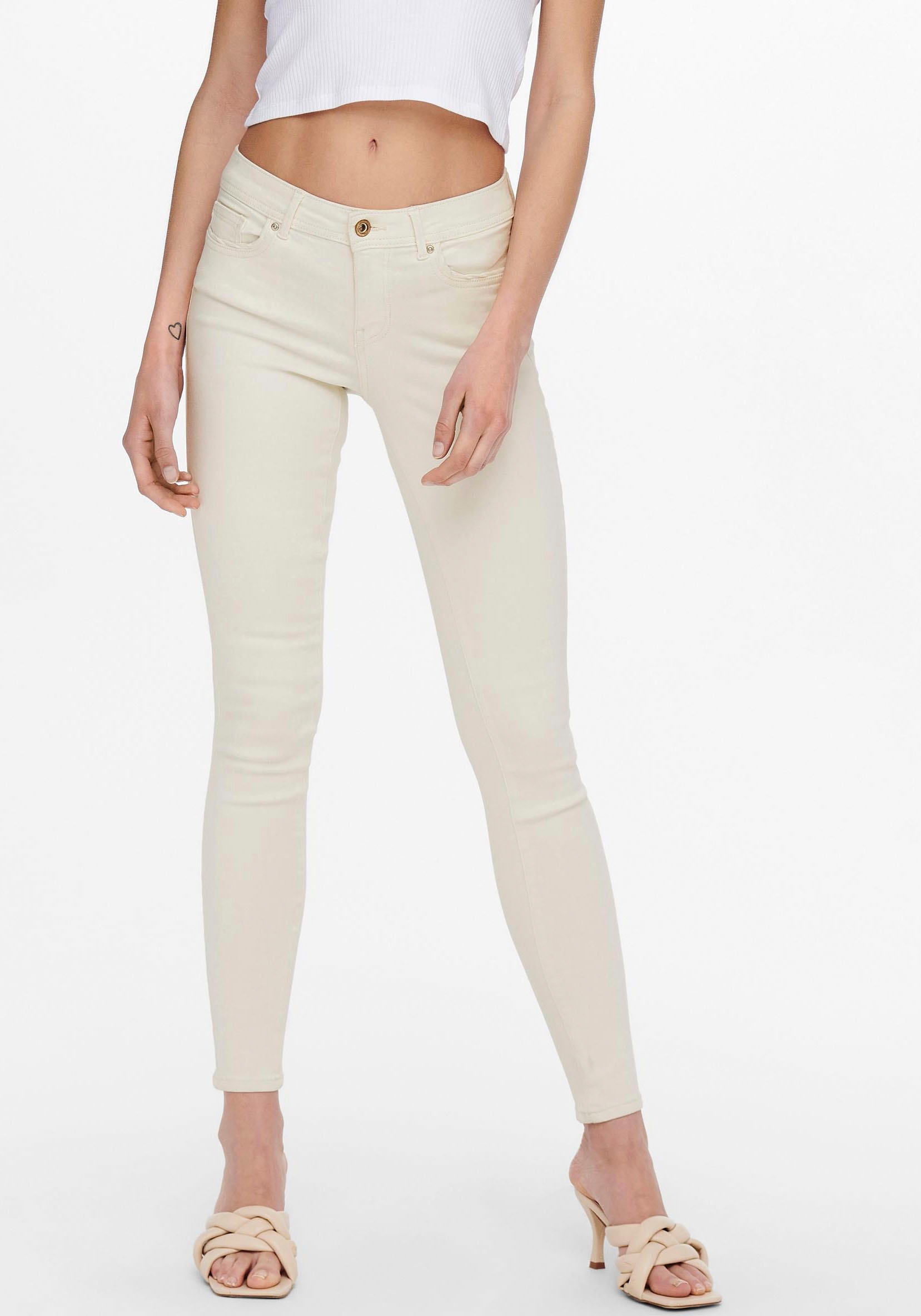 ONLY Skinny-fit-Jeans »ONLWAUW LIFE MID SK ...