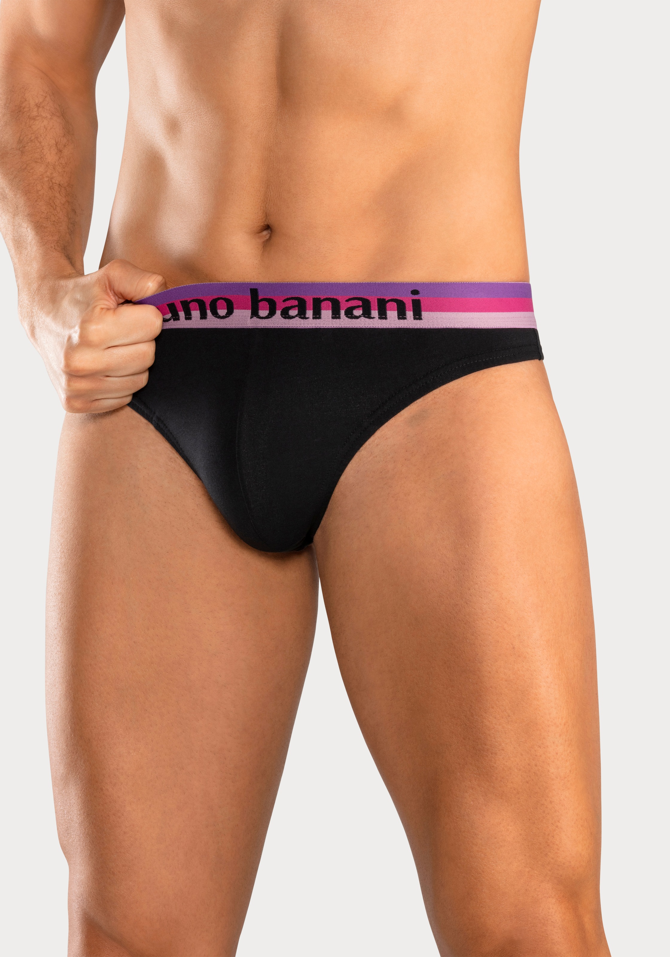 Bruno Banani String, 5 Stk. mit Streifen Logo Webbund günstig online kaufen