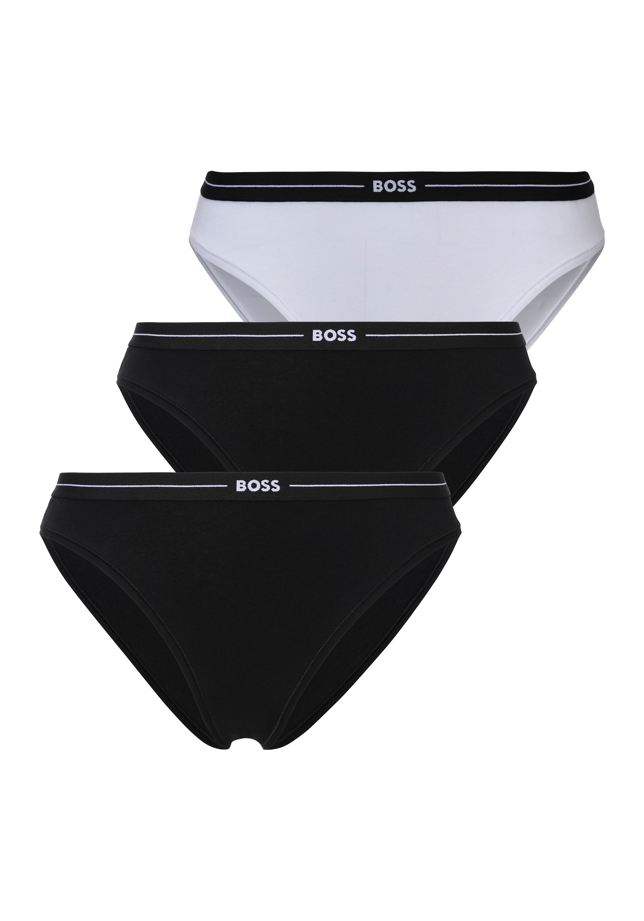 BOSS Slip »3P BRIEF«, (Packung, 3 St., 3er), mit elastischen Logobund