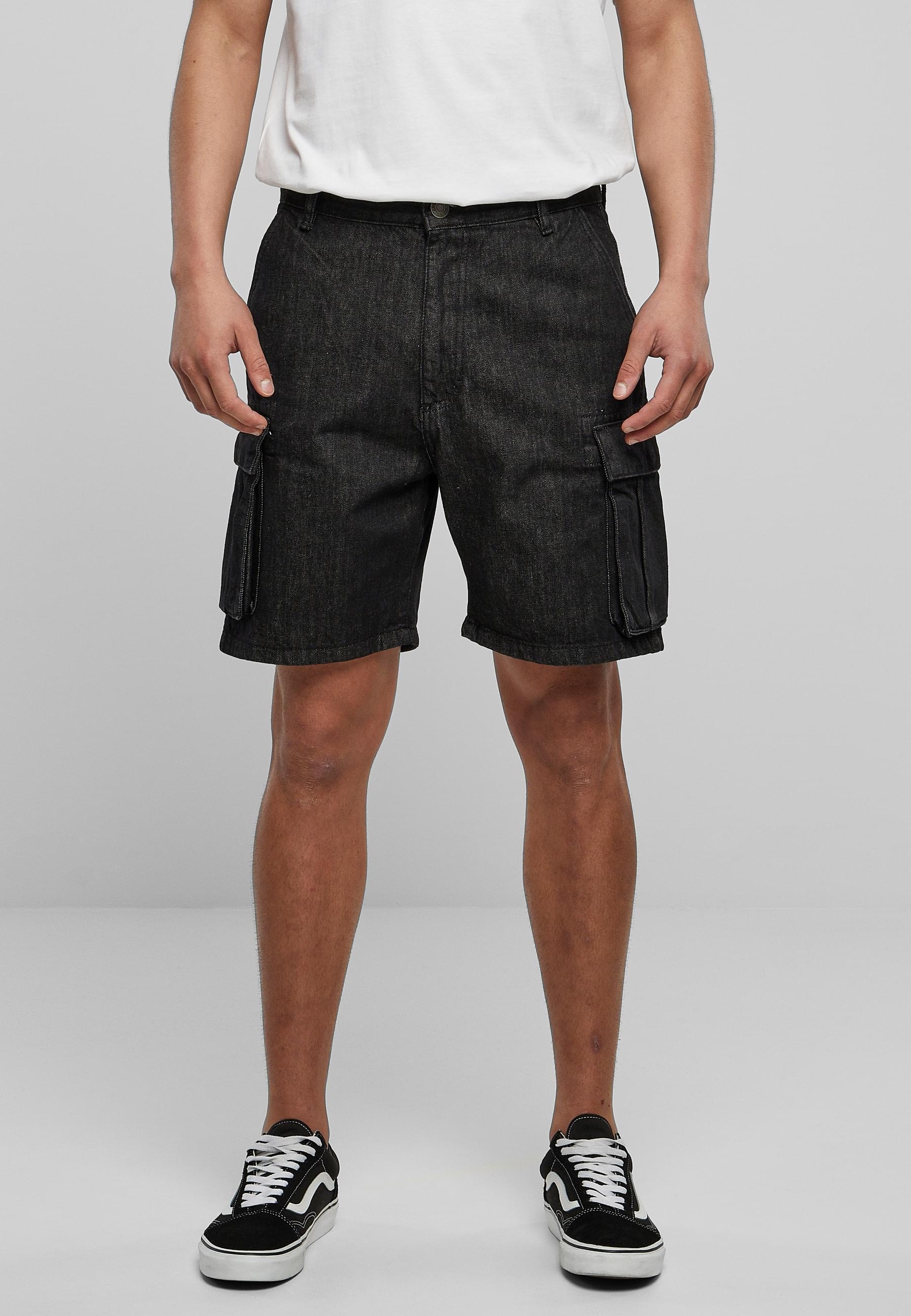 URBAN CLASSICS Cargoshorts »Urban Classics Herren Organic Denim Cargo Shorts«, (1 tlg.)