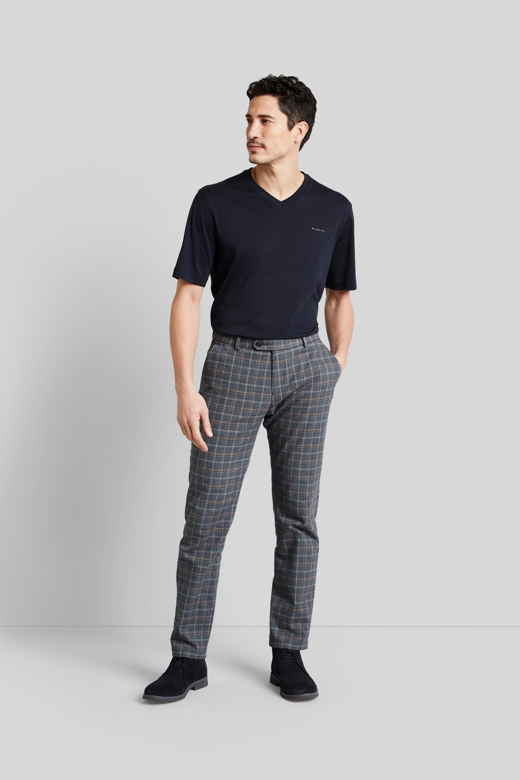 bugatti Chinohose, mit klassischem Karomuster