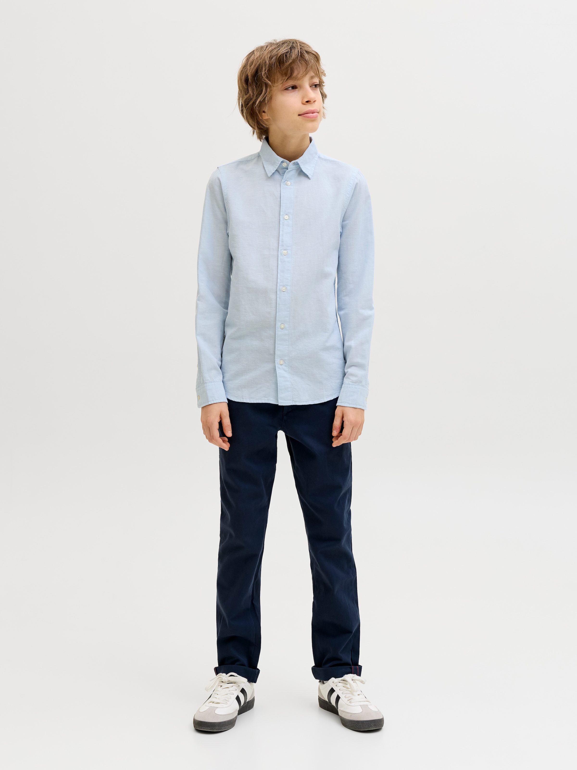 Jack & Jones Junior »JJEBREEZE LINEN BLEND SHIRT L/S SN JNR«