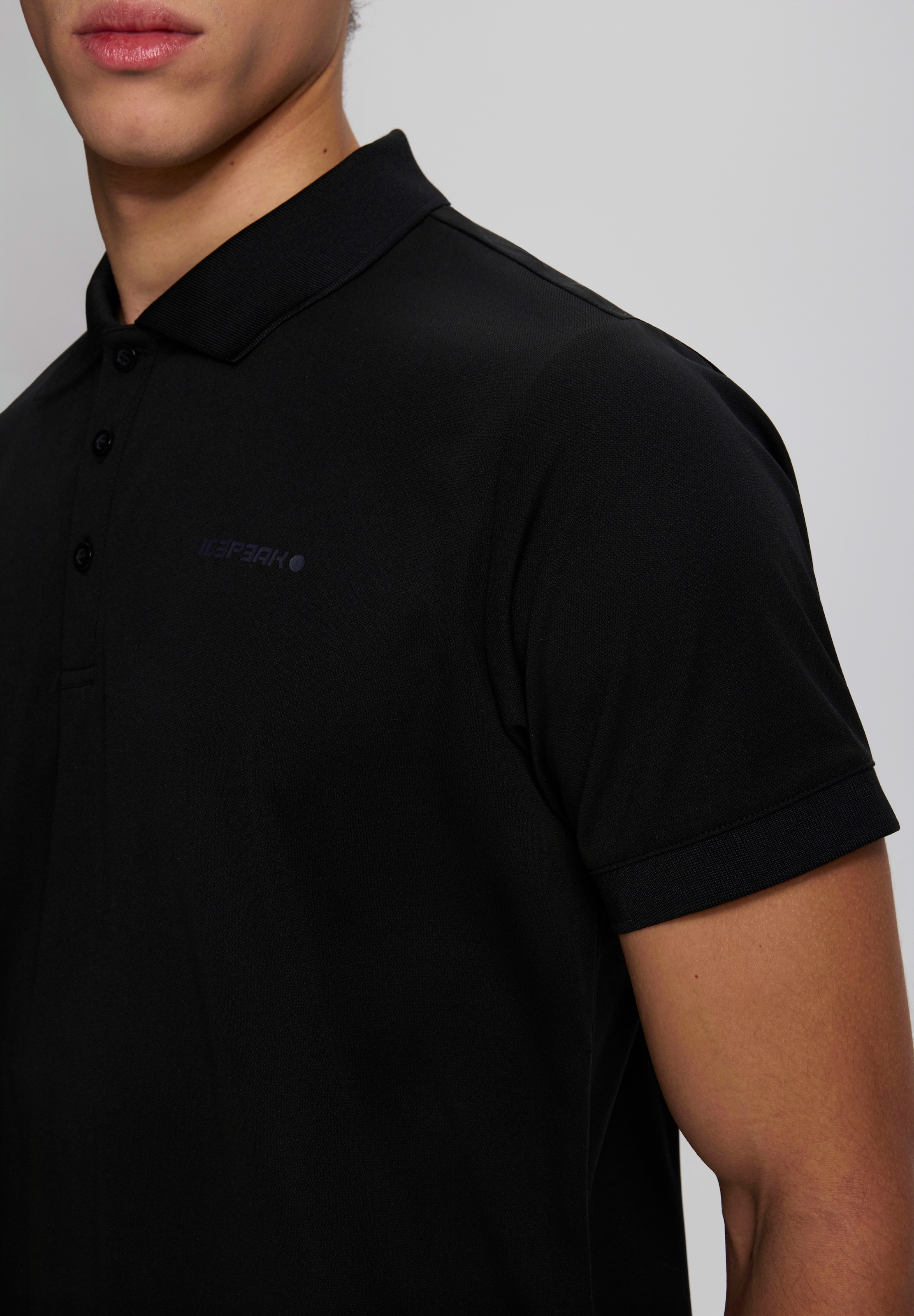 Icepeak Poloshirt »H POLOSHIRT BELLMONT« sportlicher Schnitt, Polokragen mit Knopfleiste