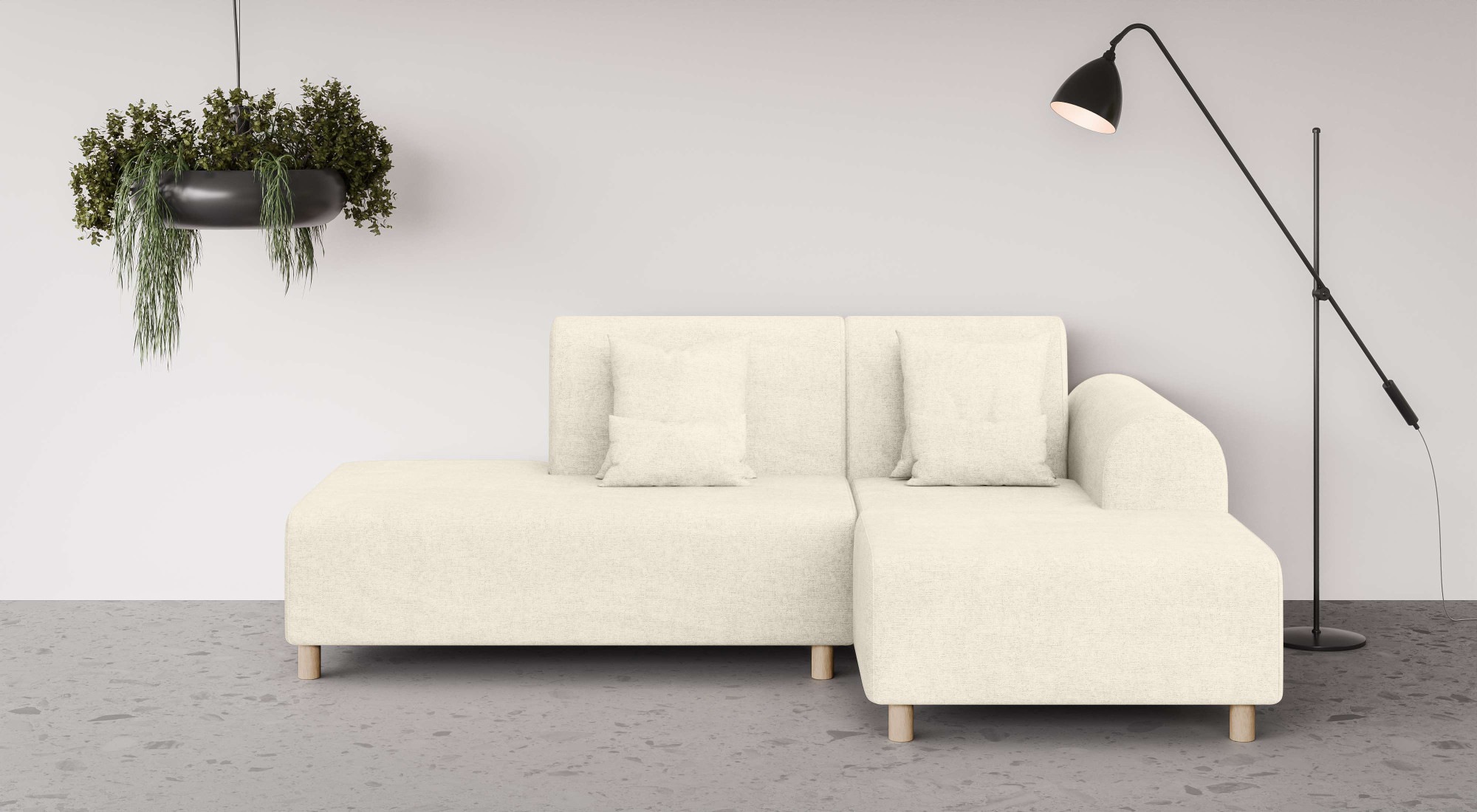 OTTO home Ecksofa "Suyala" L-Form mit Hocker günstig online kaufen