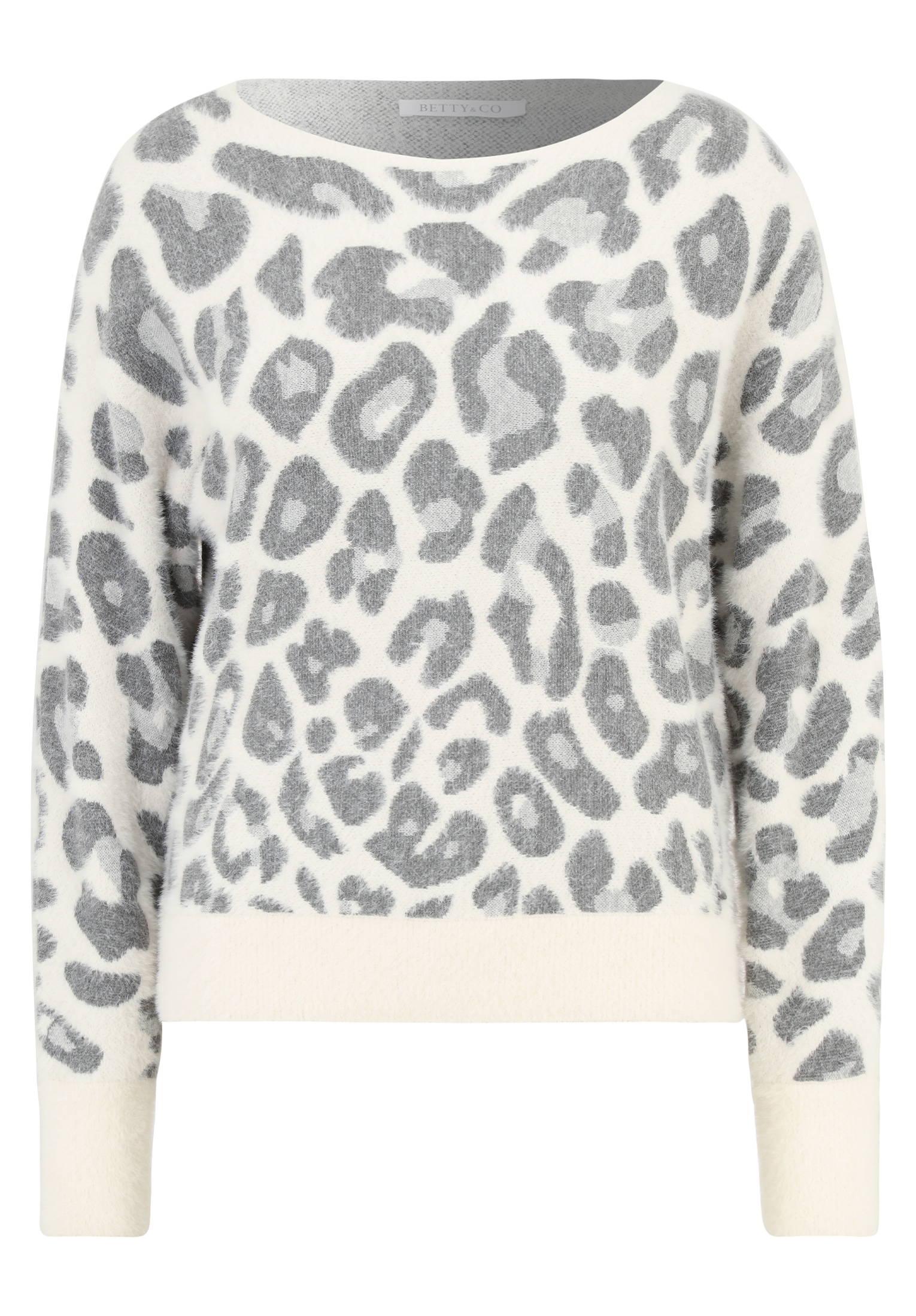 Betty&Co Strickpullover »Betty & Co Strickpullover mit U-Boot-Ausschnitt«, (1 tlg.), Jacquard