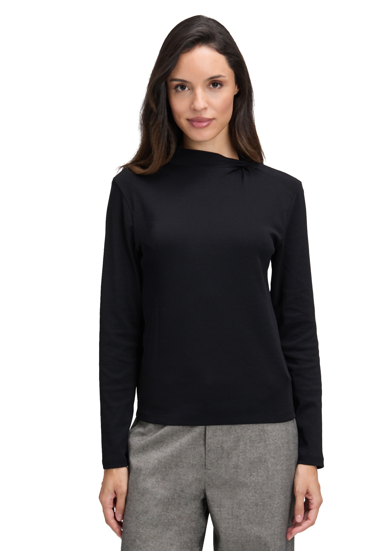 Cartoon Kurzarmshirt "Damen mit Kragen" 1 Stk. günstig online kaufen