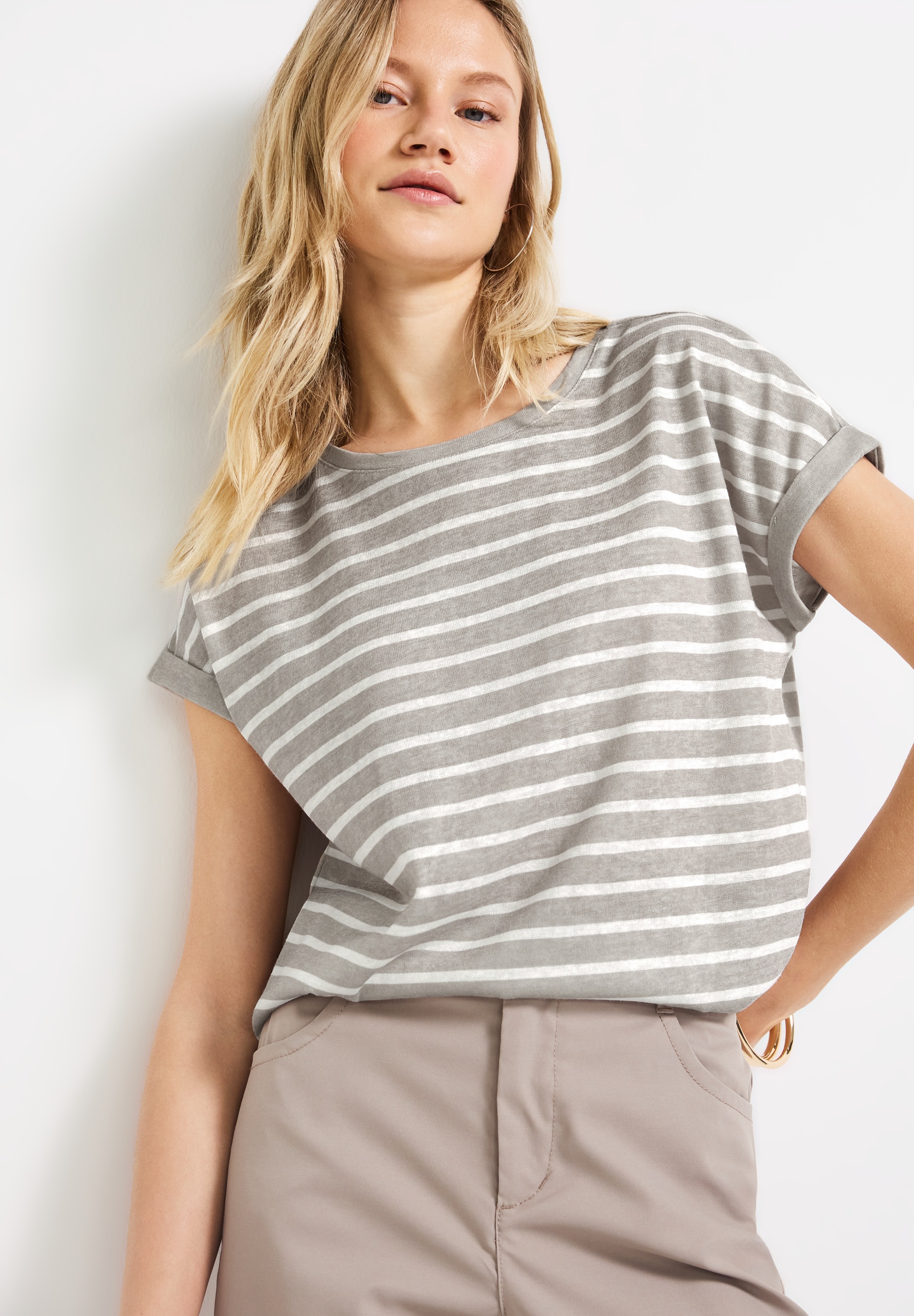 STREET ONE T-Shirt, mit Rundhalsausschnitt günstig online kaufen