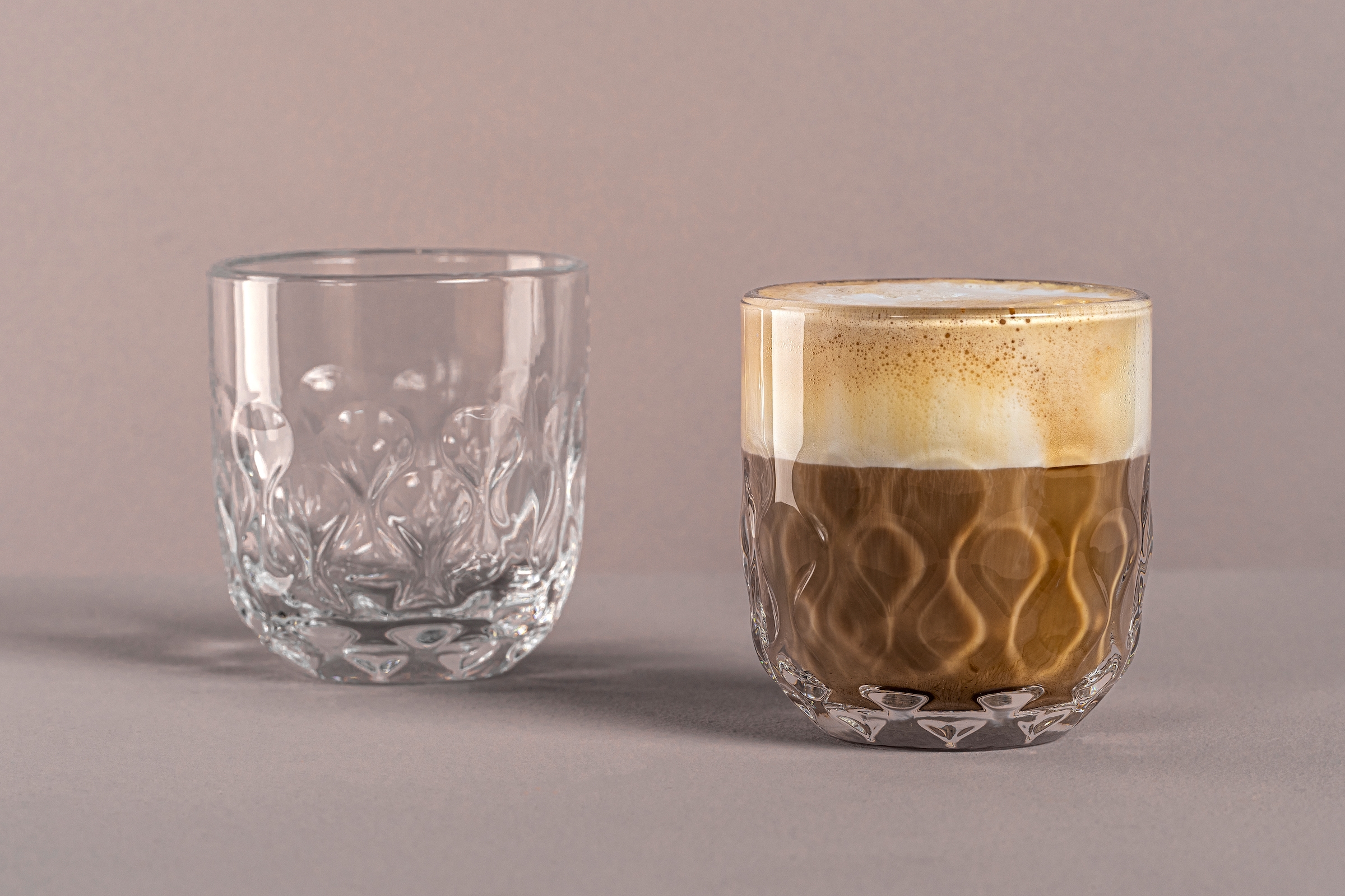 LEONARDO Gläser-Set »Kaffee-Glas GOCCE, 220 ml, 6er-Set«, (Set, 6 tlg.), 2. Variante, mit Tropfenrelief