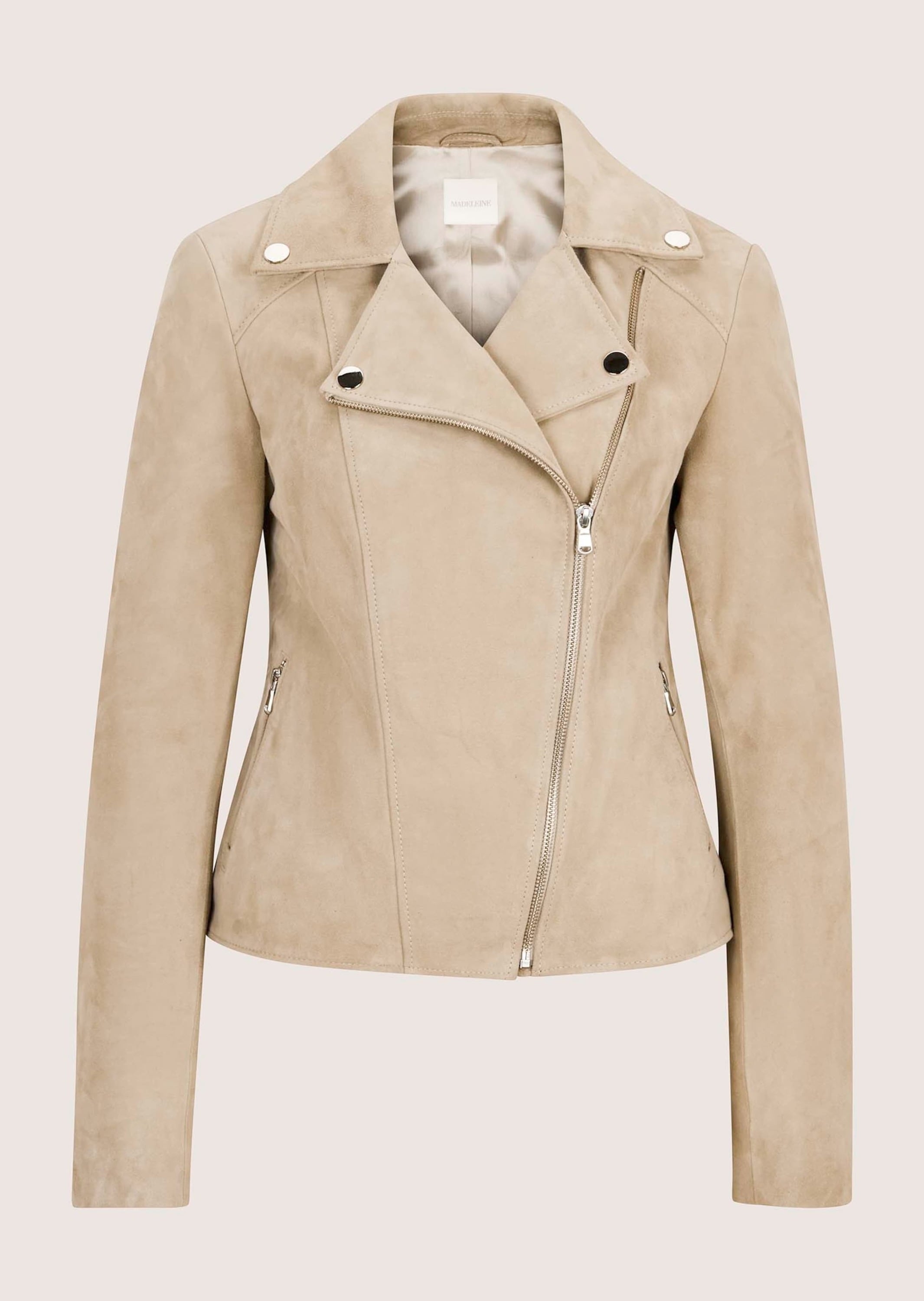 MADELEINE Lederjacke »Jacke Bikerjacke aus Ziegenveloursleder«