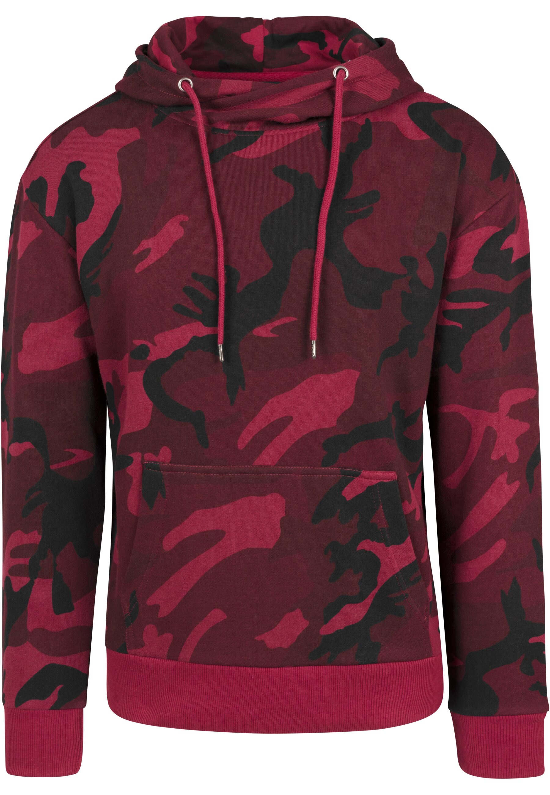 URBAN CLASSICS Kapuzensweatshirt "Urban Classics Herren High Neck Camo Hoody"