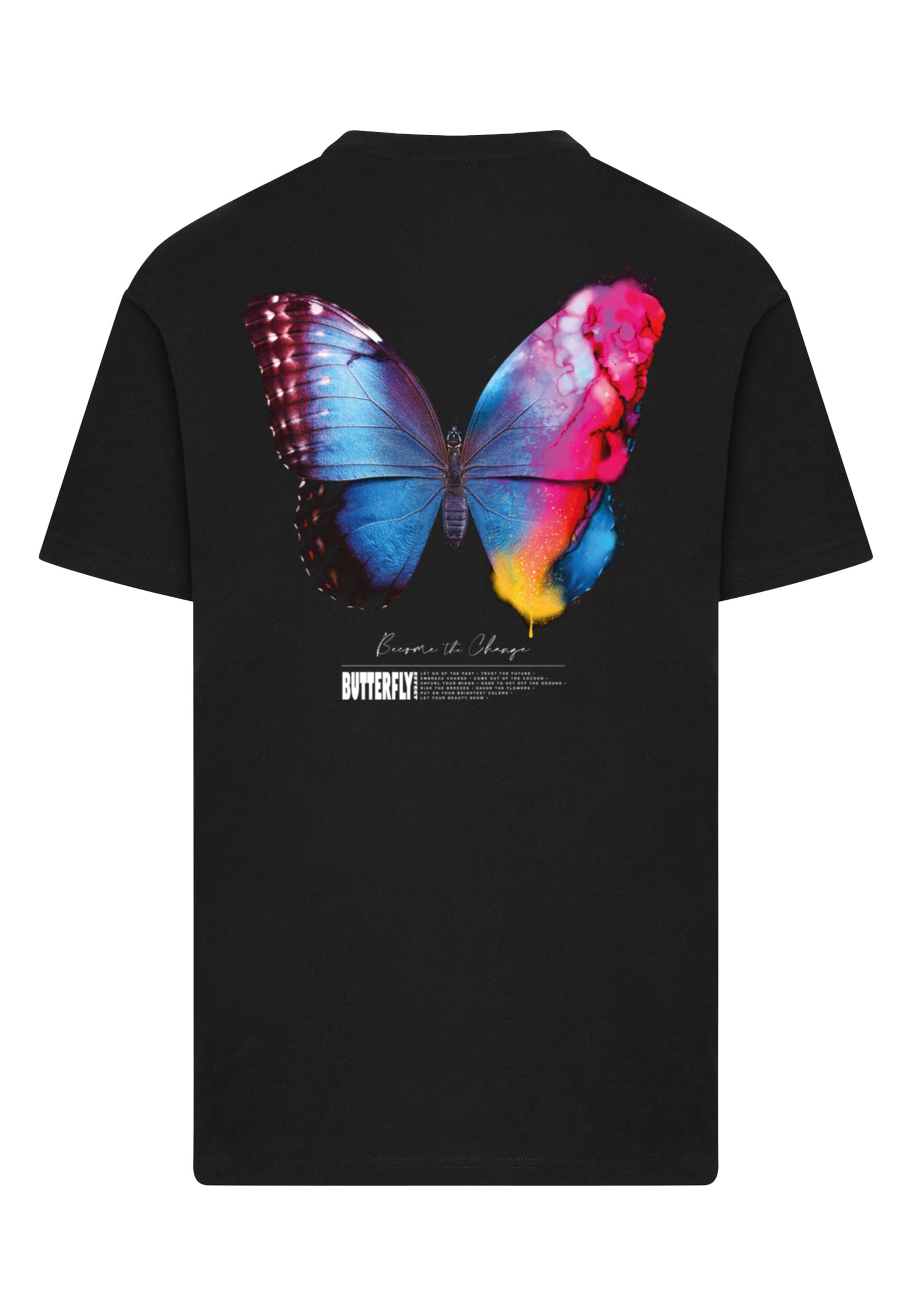 MisterTee T-Shirt »MisterTee Herren Become the Change Butterfly 2.0 Tee« 1 Stk.