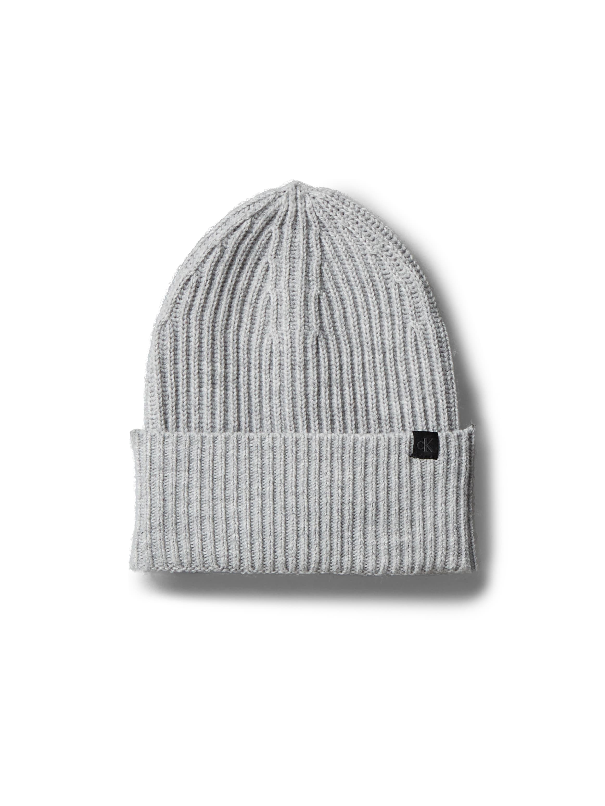 Calvin Klein Jeans Beanie "Monogram Rib Beanie" mit Logopatch
