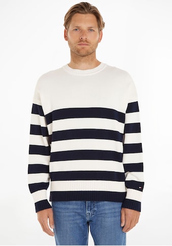 TOMMY HILFIGER Streifenpullover »BRETON dryžuotas CRE...